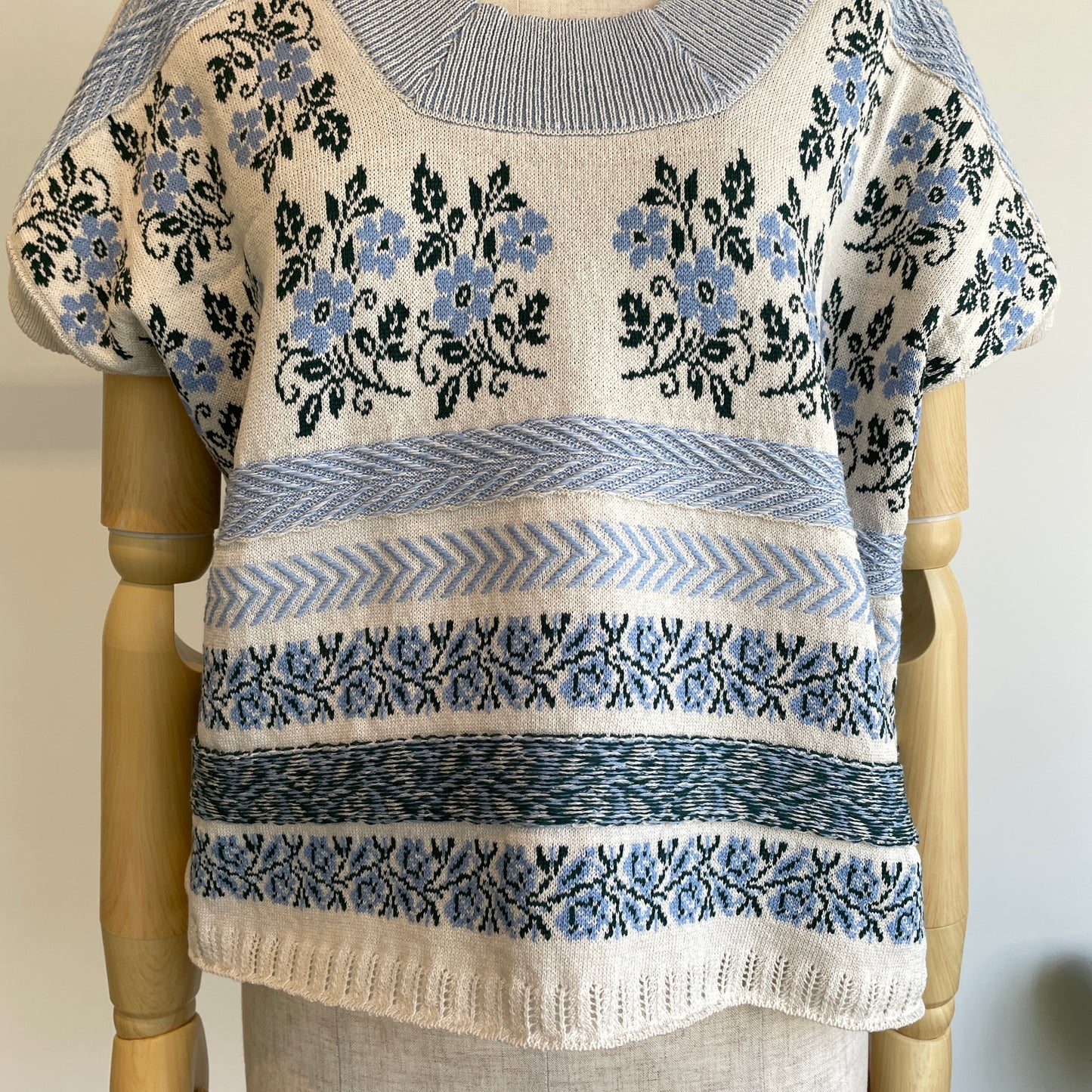 ASEEDONCLOUD //Flower Jacquard Knit Blouse 261807