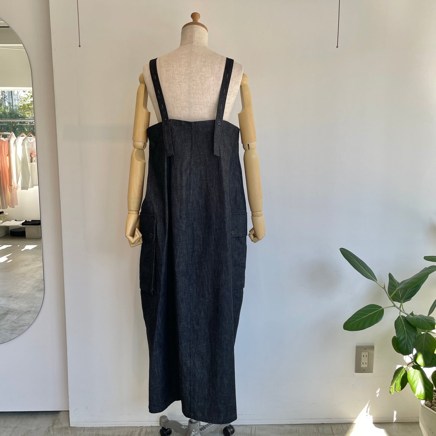 HAVERSACK // 8.5 0Zライトデニム ロングサロペットスカート　662621