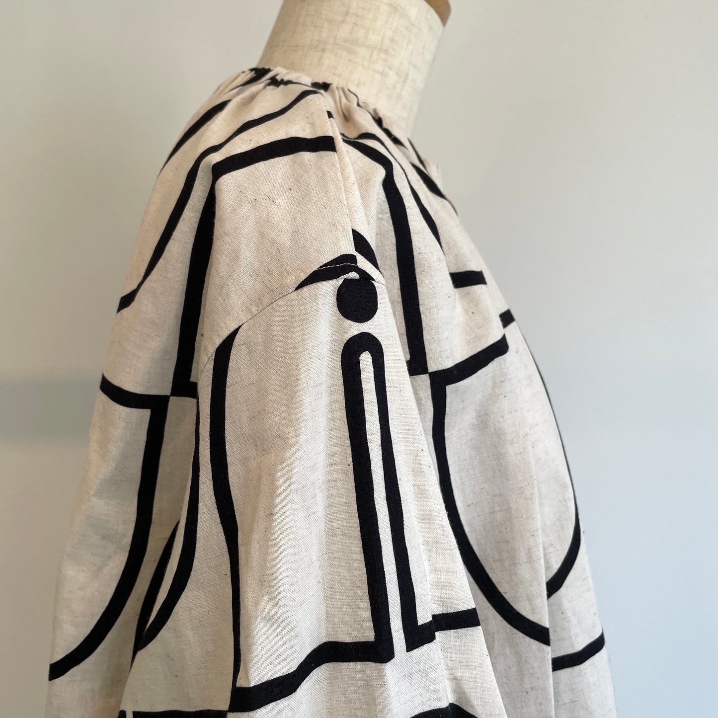 HAVERSACK //ウッドブロックプリントプルオーバーシャツ　622602