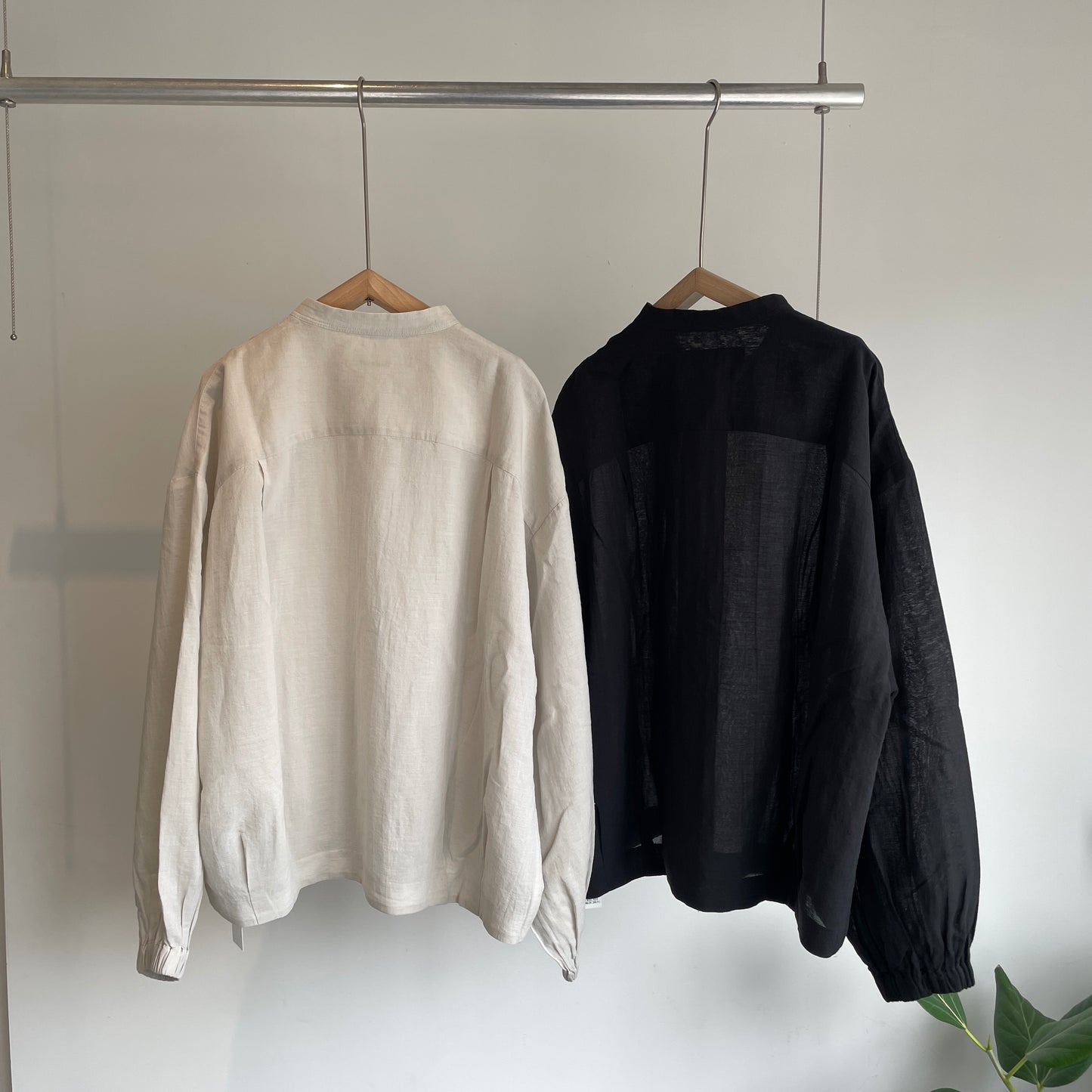 Aさま専用handsofcreation //CV100/2✕ 60/cotton/LinenCloth バンドカラーシアブルゾン　01610403