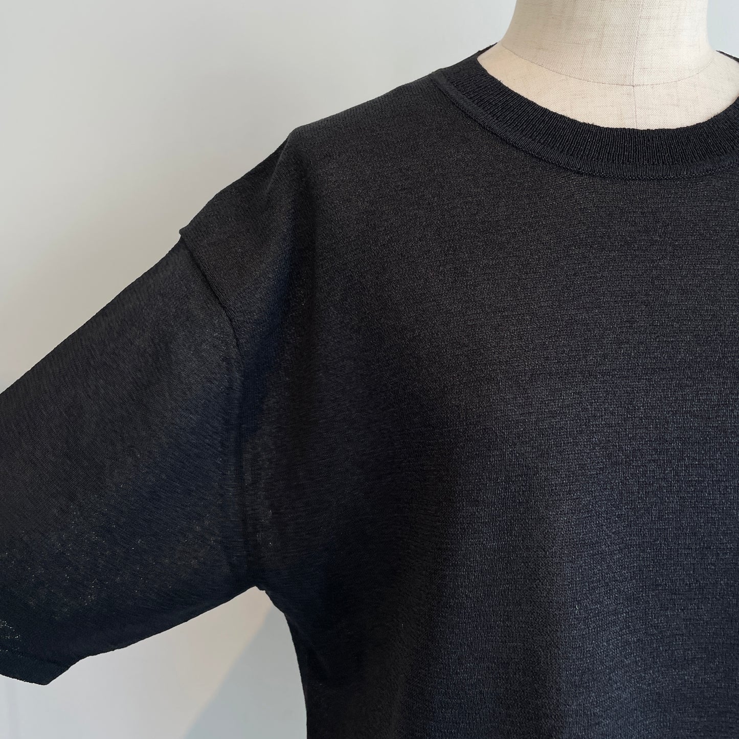 yuni //12G和紙/pehalf sleeves knit Tシャツ　1701KN006261