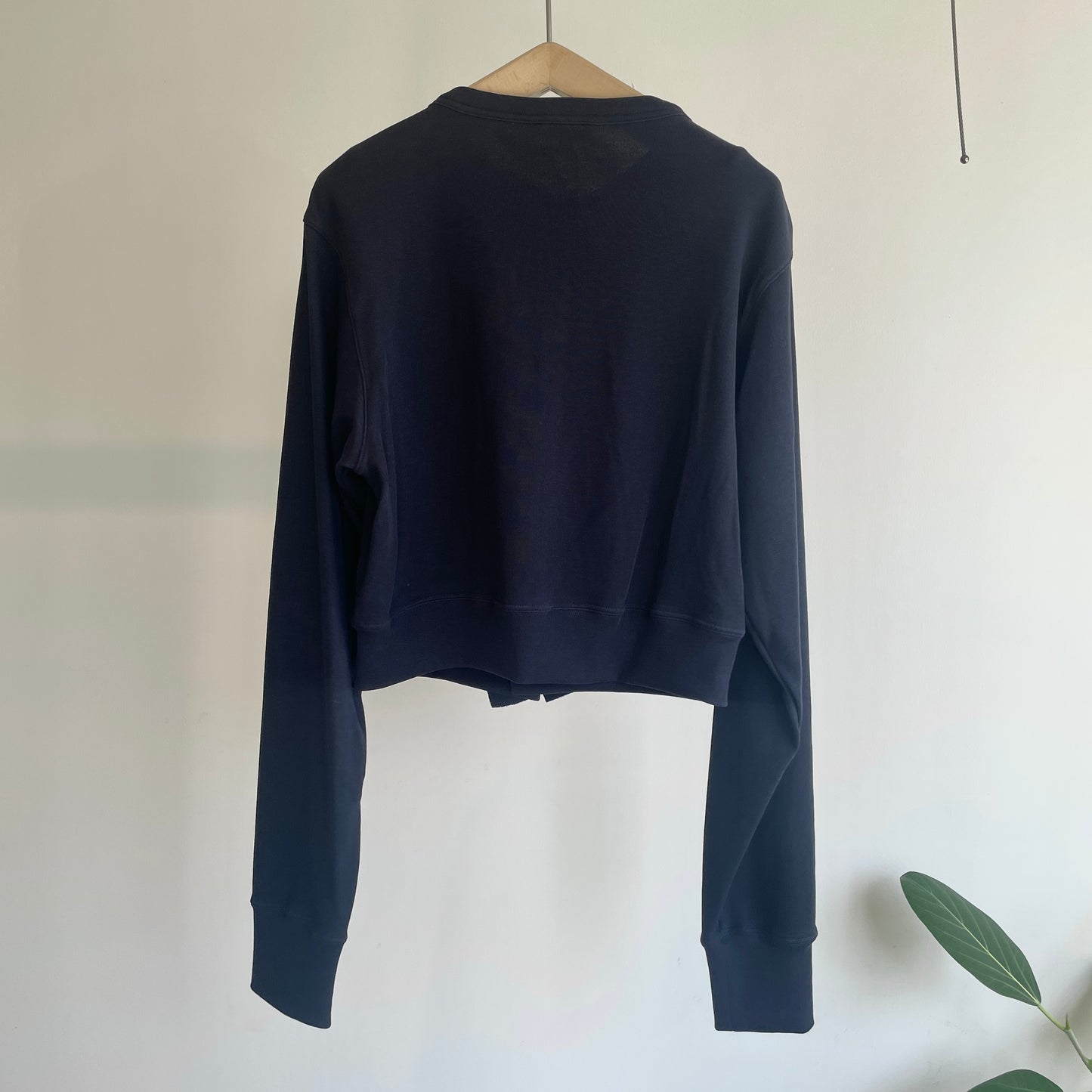 HAVERSACK //強撚スムースクルーネックフリルカーディガン　612600