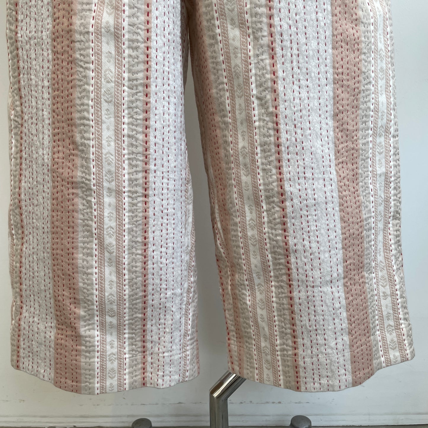 qiri//kantha jacquard gather pants  6301PT002261