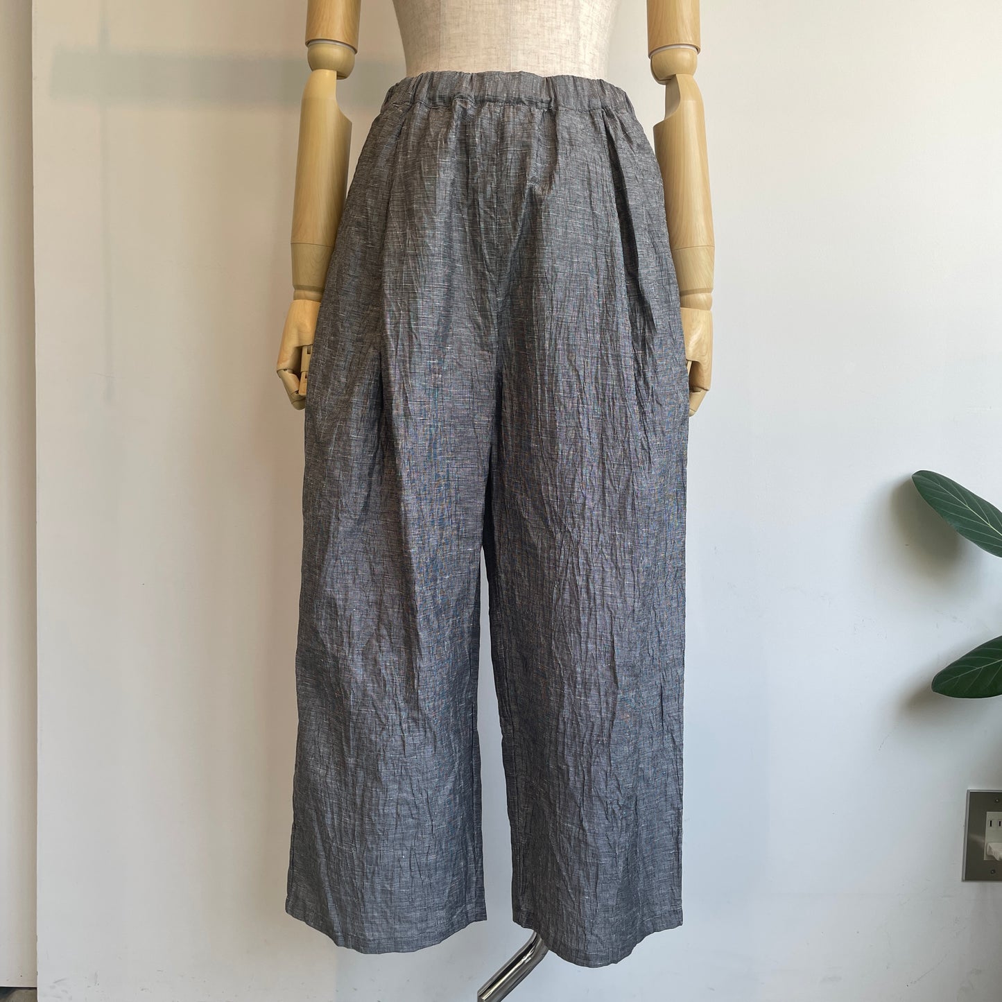 yuni//L/C/Pe washer gum tuck パンツ　1701PT024261