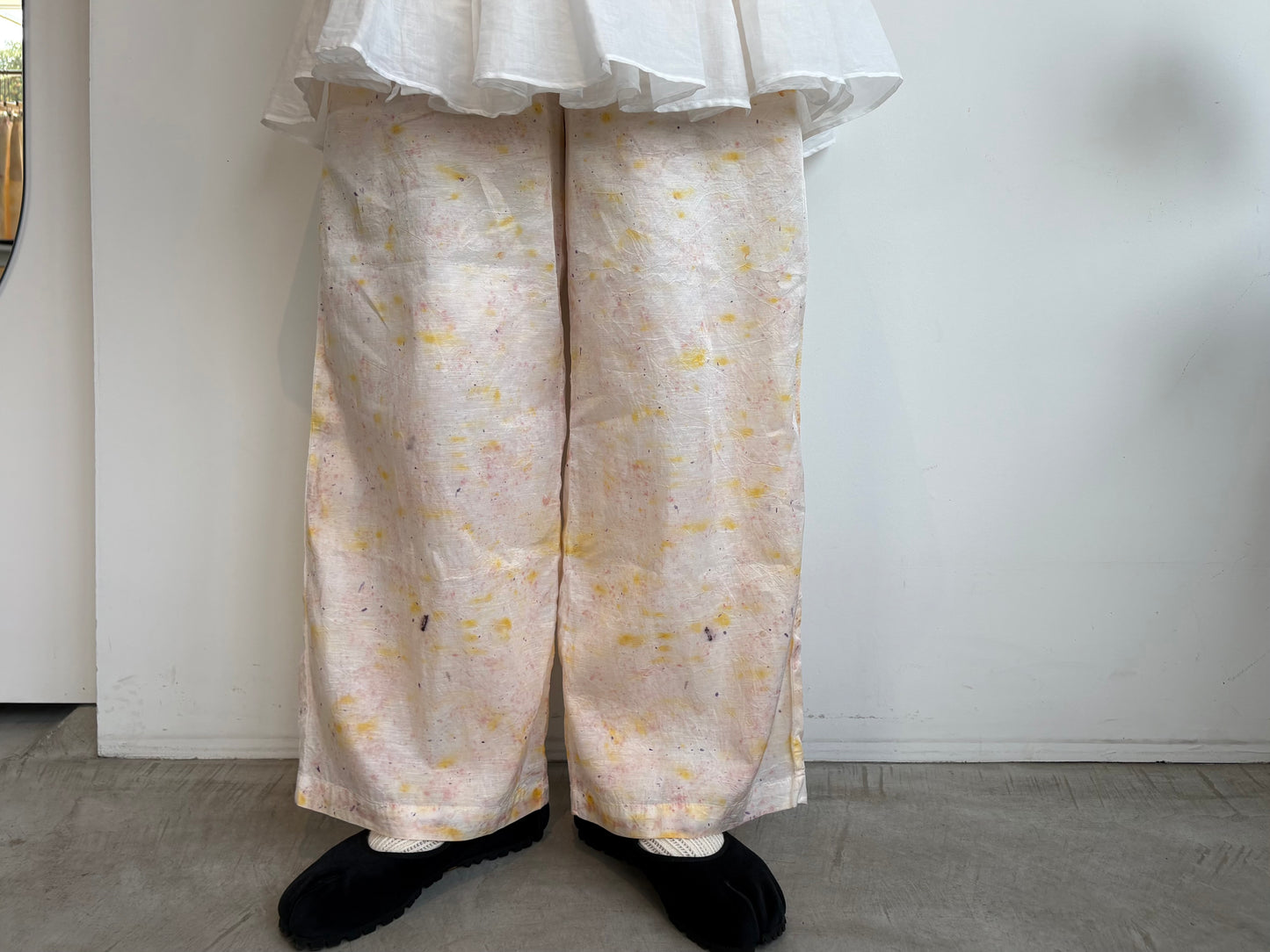 Oo//bundle dyeワイドイージーパンツ