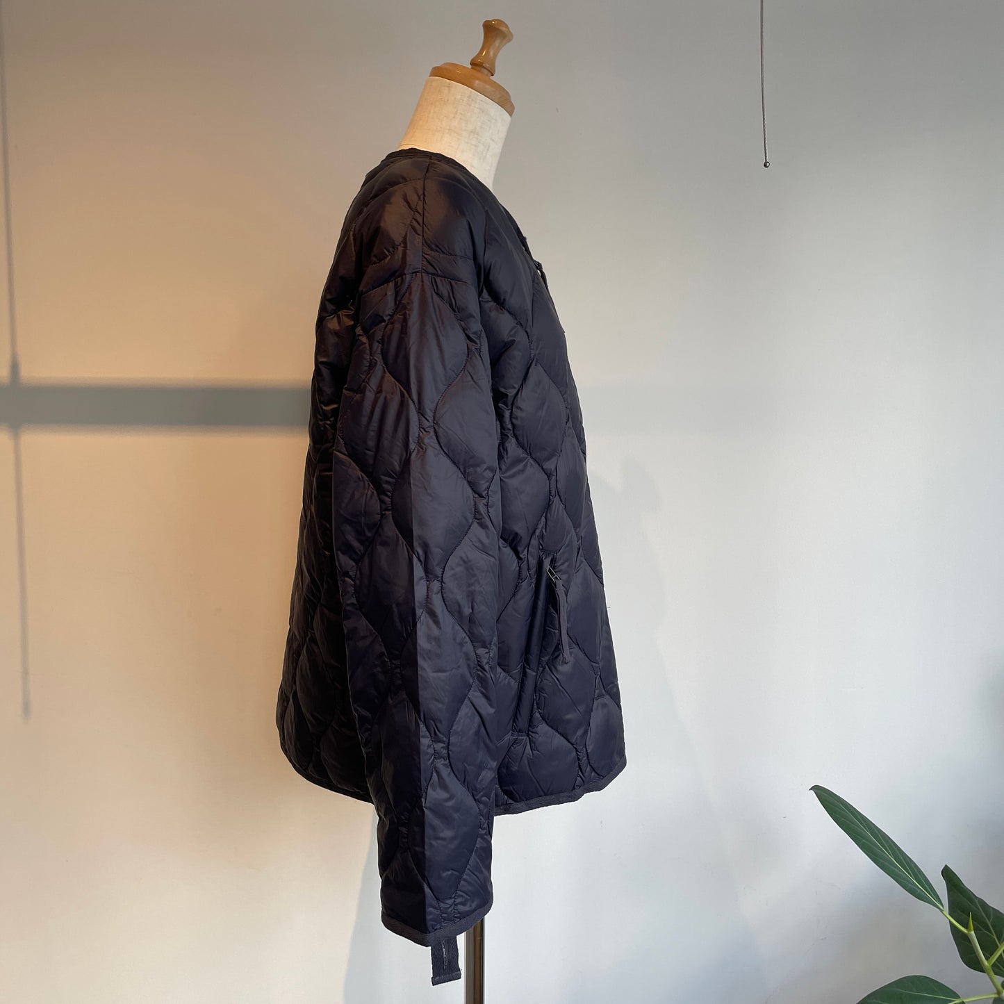 TAION//ミリタリー M65 ライナーWジップ ショートダウンジャケット-ソフトシェル TAION -M65LSZBML-1SHORT