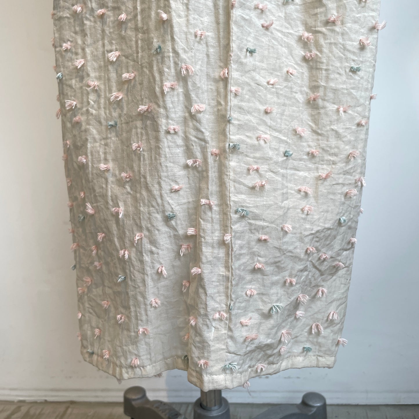 qiri//花吹雪’ jacquard ギャザーワイドパンツ 6301PT003261