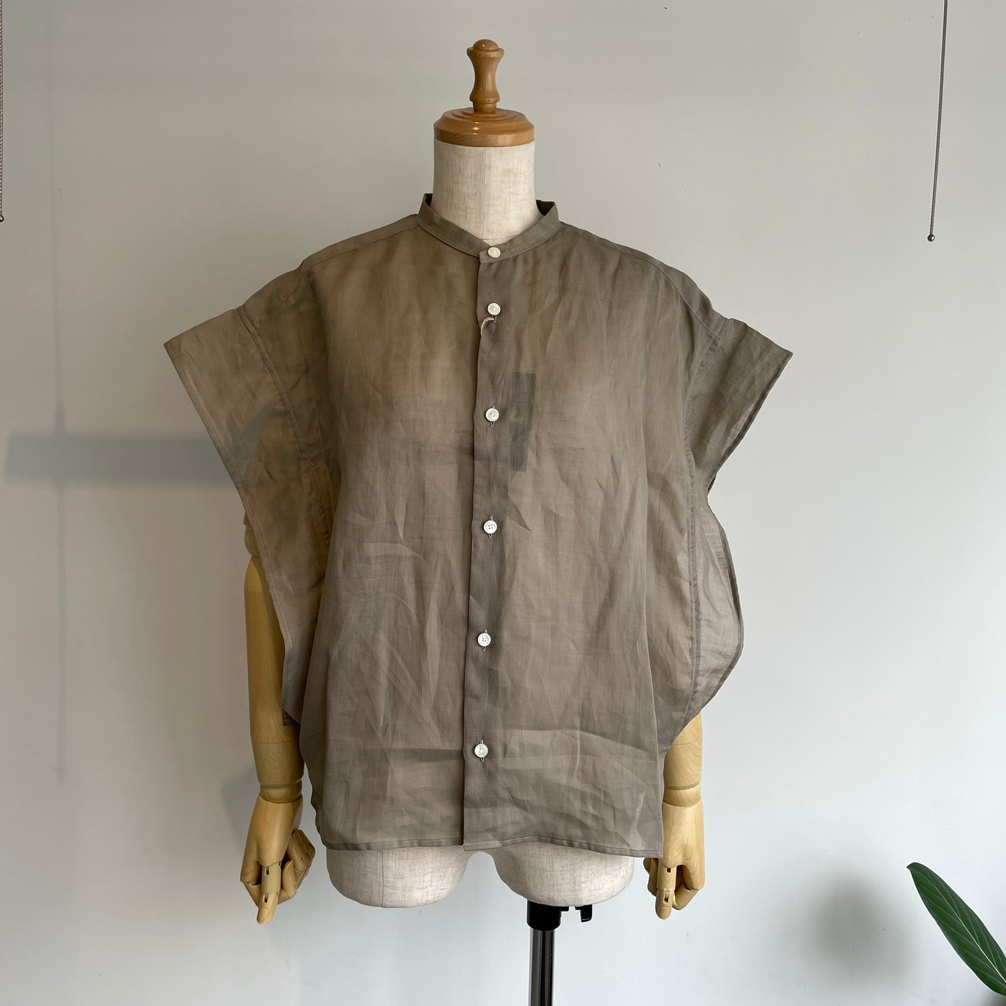 HAVERSACK //160/-ラミーローンバンドカラーシャツ　622605