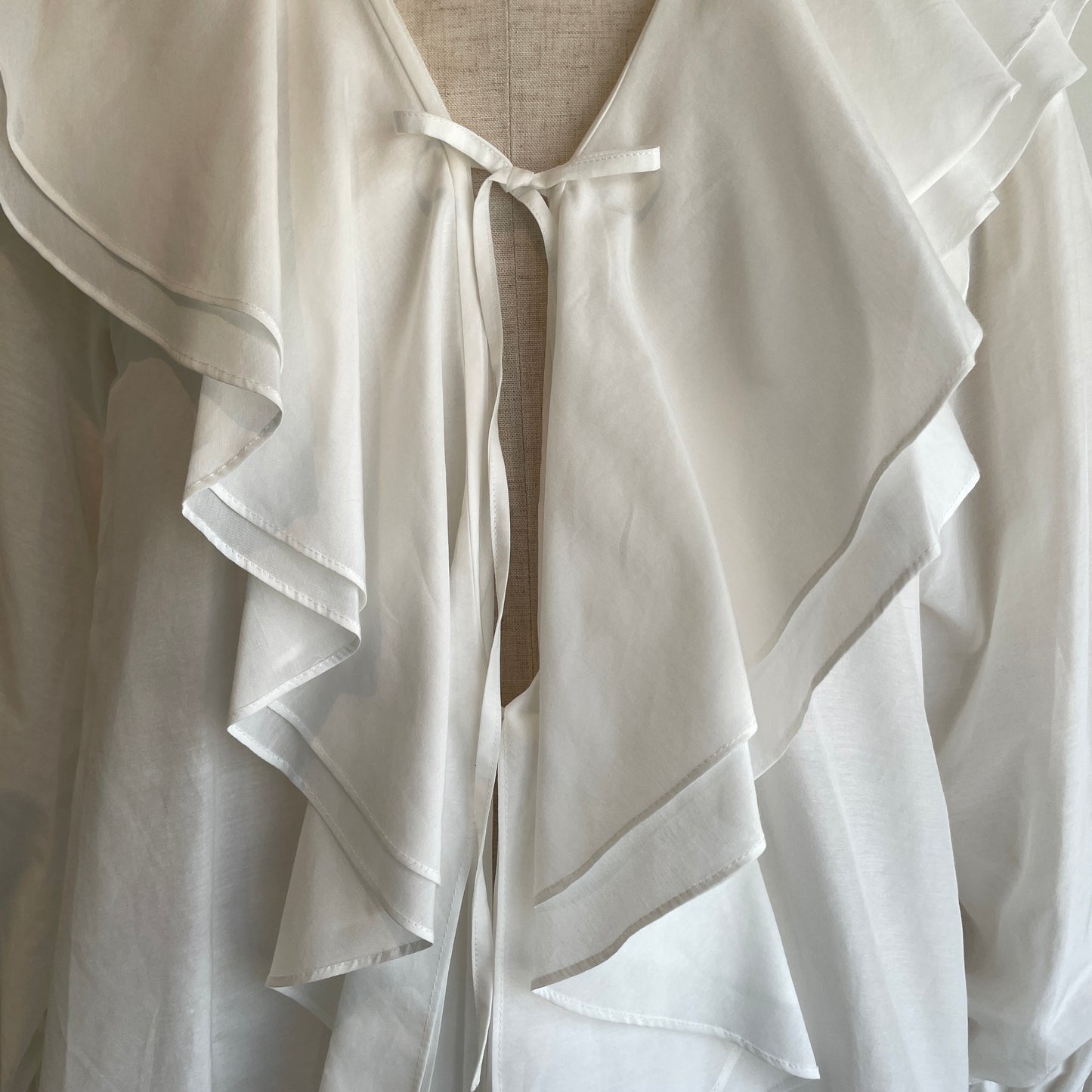 heriter//cotton silk raffle blouse H2-26-3003