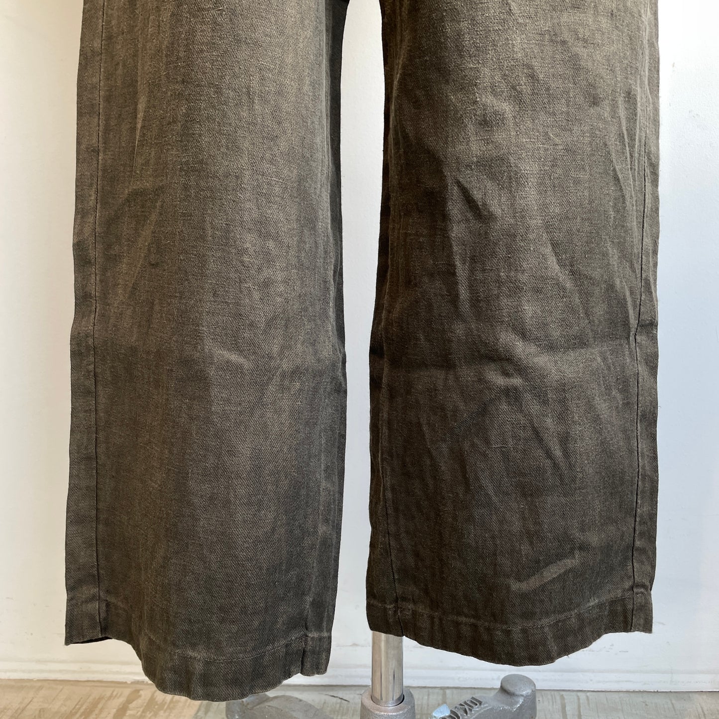 handsofcreation//40/-L綾織り黒染め・オーバーダイワークパンツ 01630324