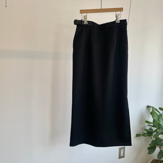 itochi //Super 140's Wool Doeskin Tight Salt Skirt