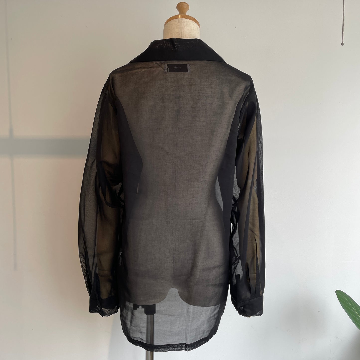 itochi //100/2 cotton organdy simple shirt