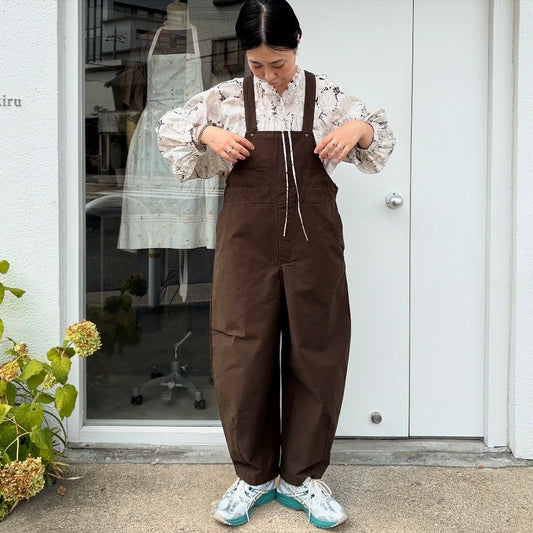 handsofcreation//モールスキンストレッチプレミアムピーチサロペット