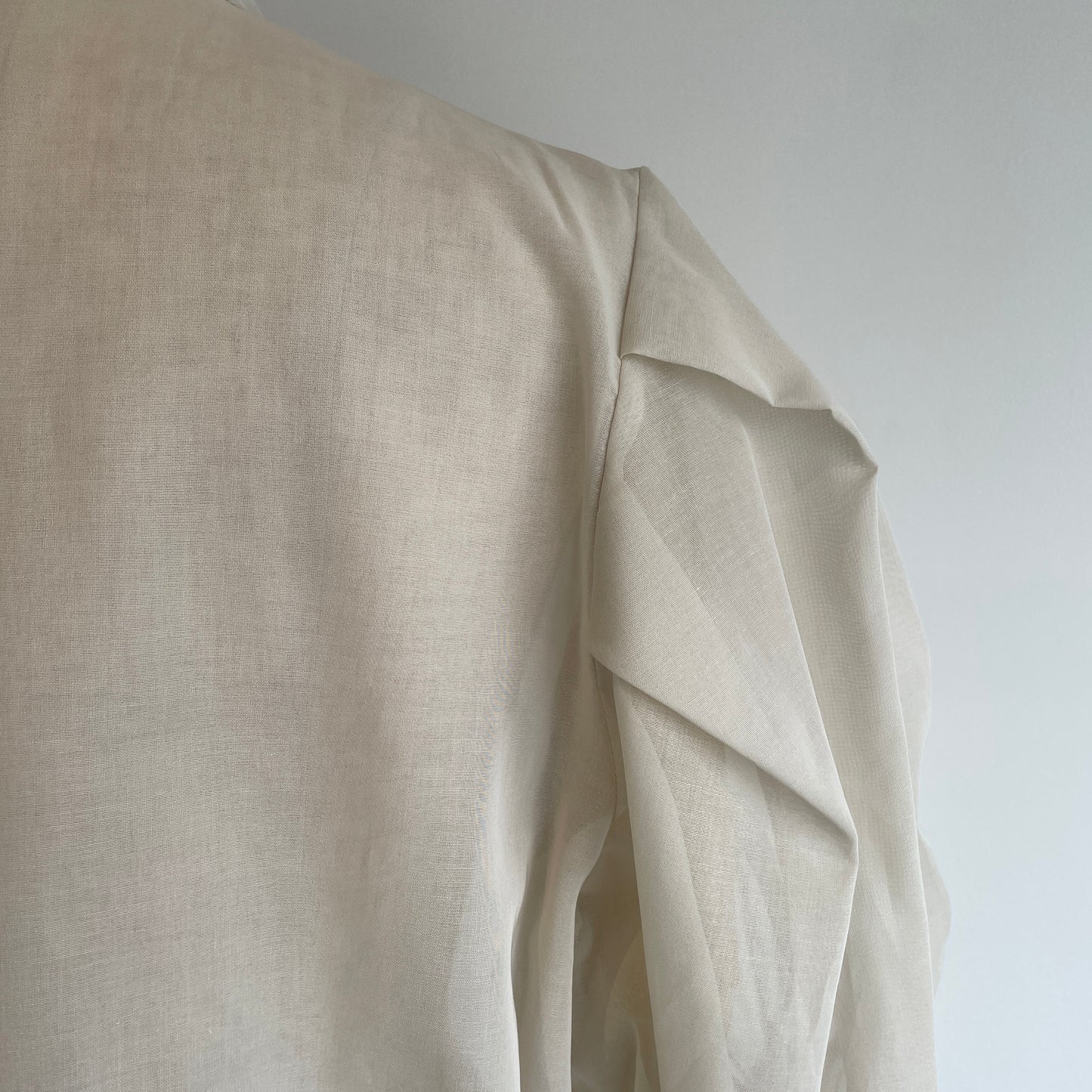 itochi //100/2 cotton organdy transparent blouse
