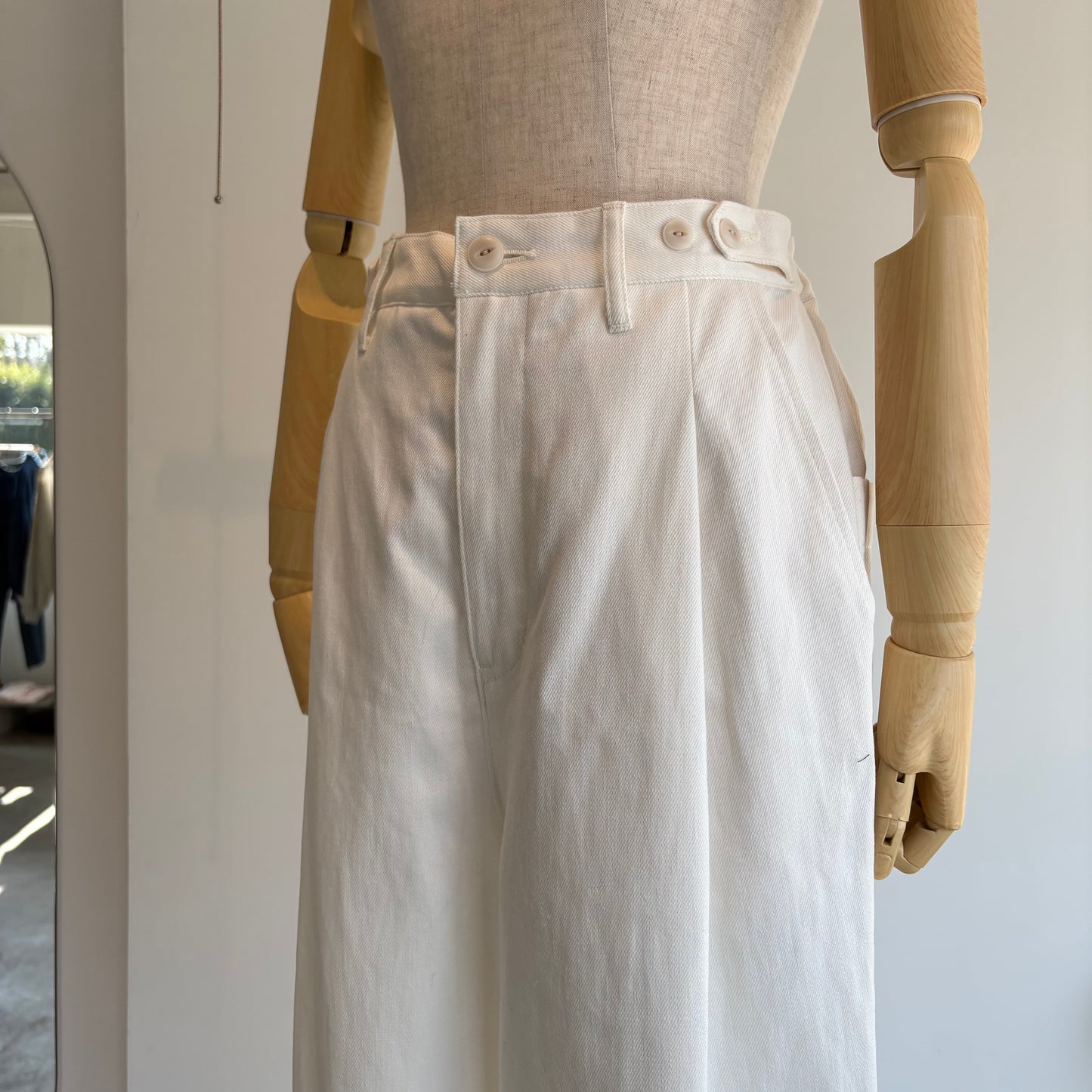 porterdesboutons//デニムワンタックパンツ　25107