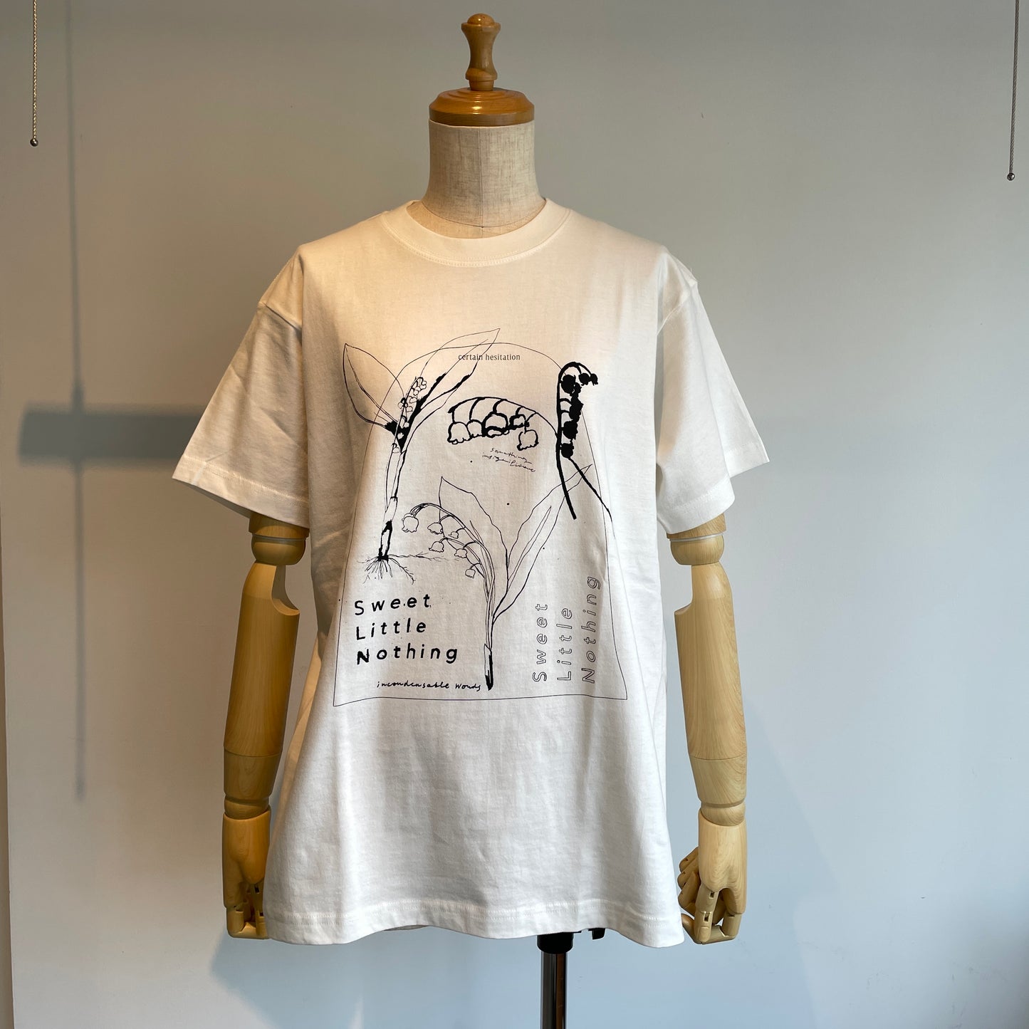 Sweet Little Nothing//Lily of the valley 半袖Tシャツ(すずらん)ホワイト