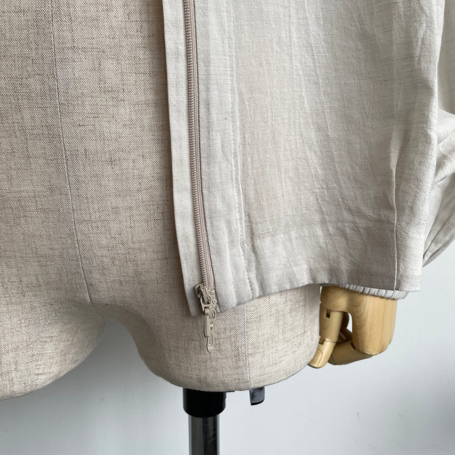 Aさま専用handsofcreation //CV100/2✕ 60/cotton/LinenCloth バンドカラーシアブルゾン　01610403