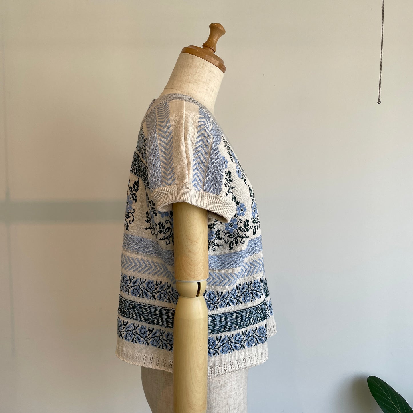 ASEEDONCLOUD //Flower Jacquard Knit Blouse 261807