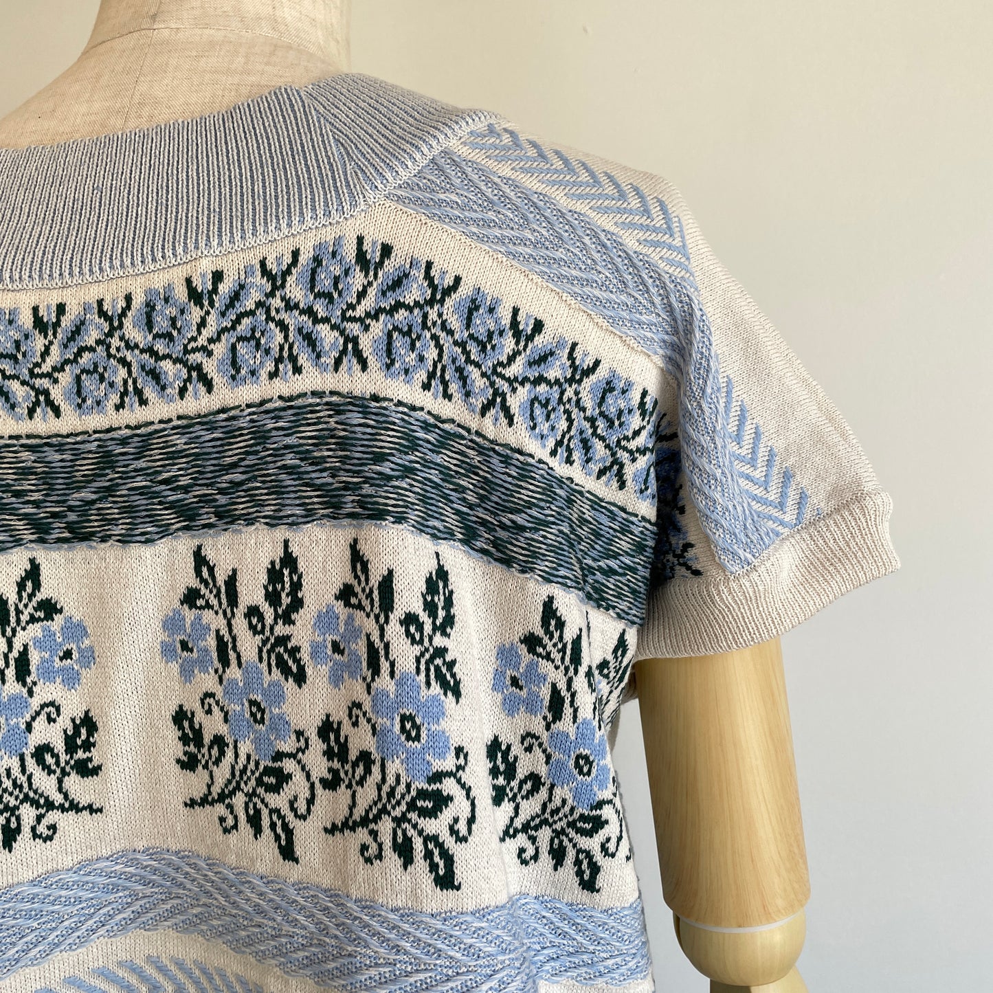 ASEEDONCLOUD //Flower Jacquard Knit Blouse 261807