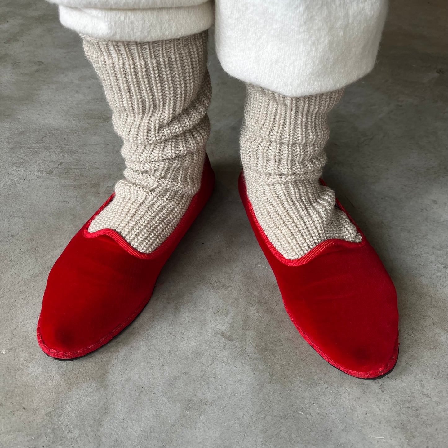 hibikiru// wool knit for foot 靴下