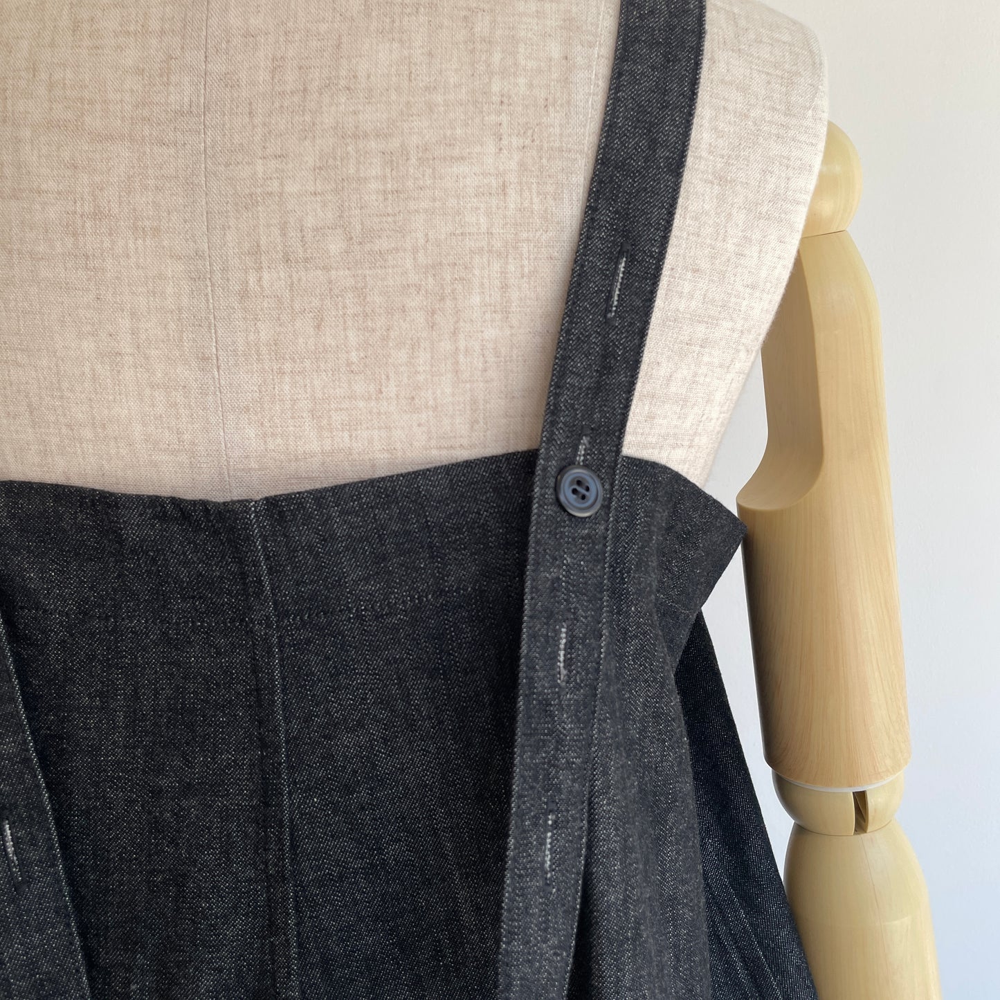 HAVERSACK // 8.5 0Zライトデニム ロングサロペットスカート　662621