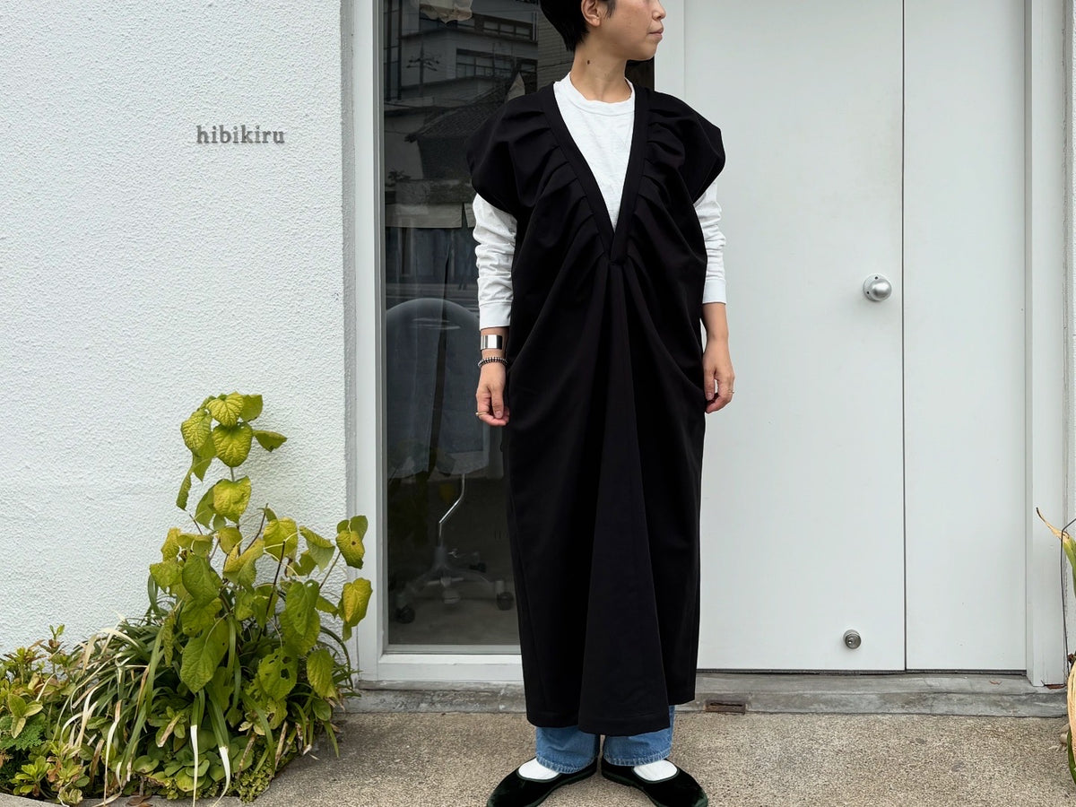 SIHIRAI//TUCK-ONE-PIECE DRESS       CHAW 25-5115 (DD)