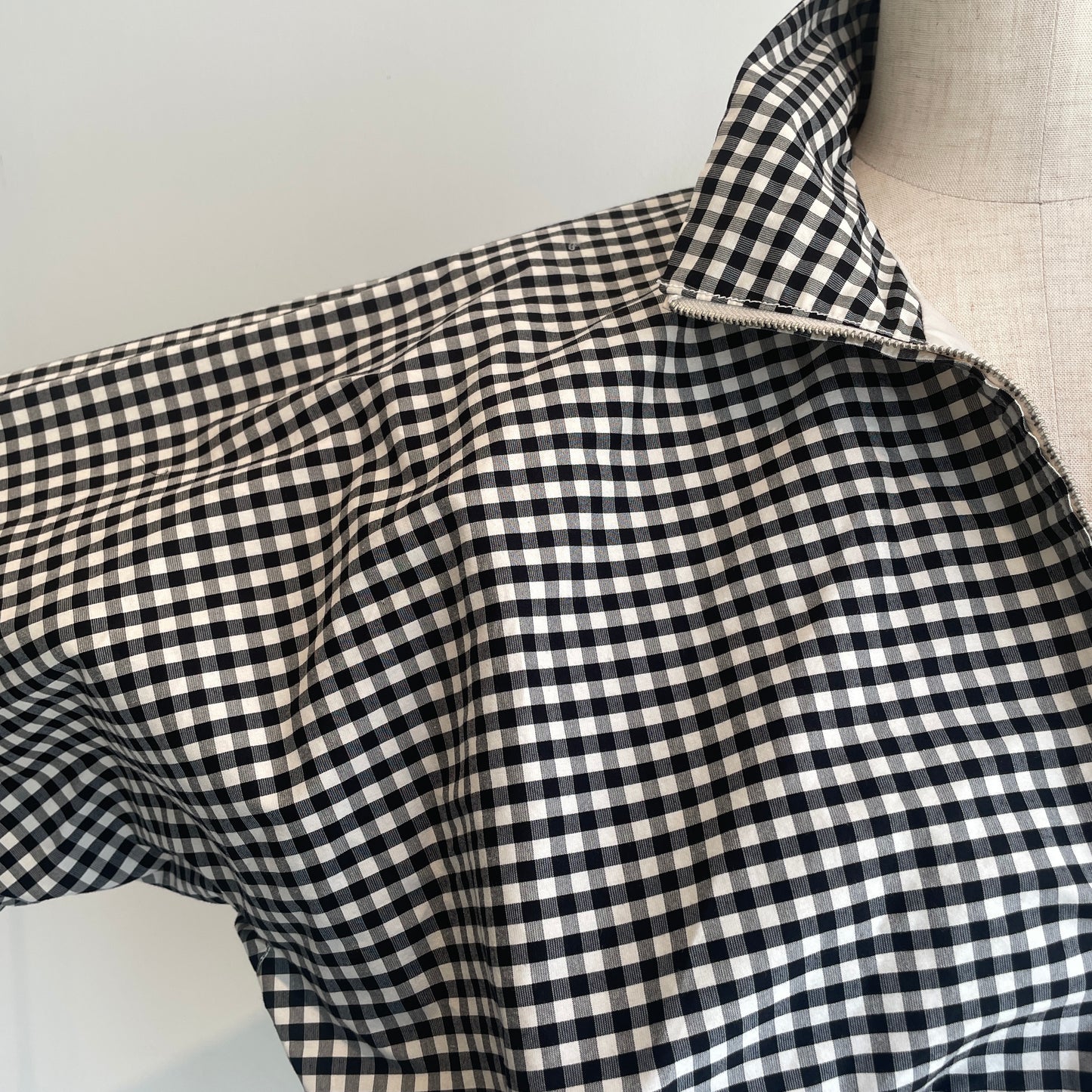 HAVERSACK //コットンシルクギンガムチェックZIPブルゾン 872624