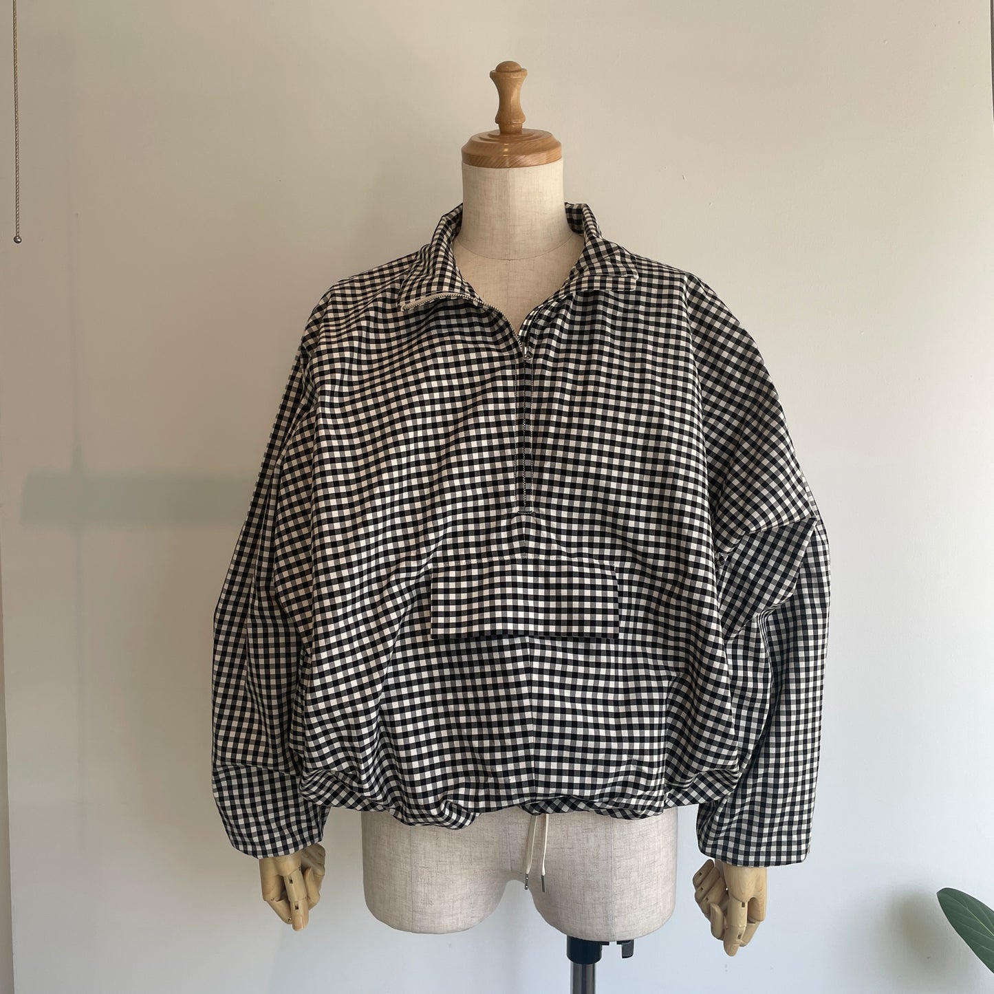 HAVERSACK //コットンシルクギンガムチェックZIPブルゾン 872624