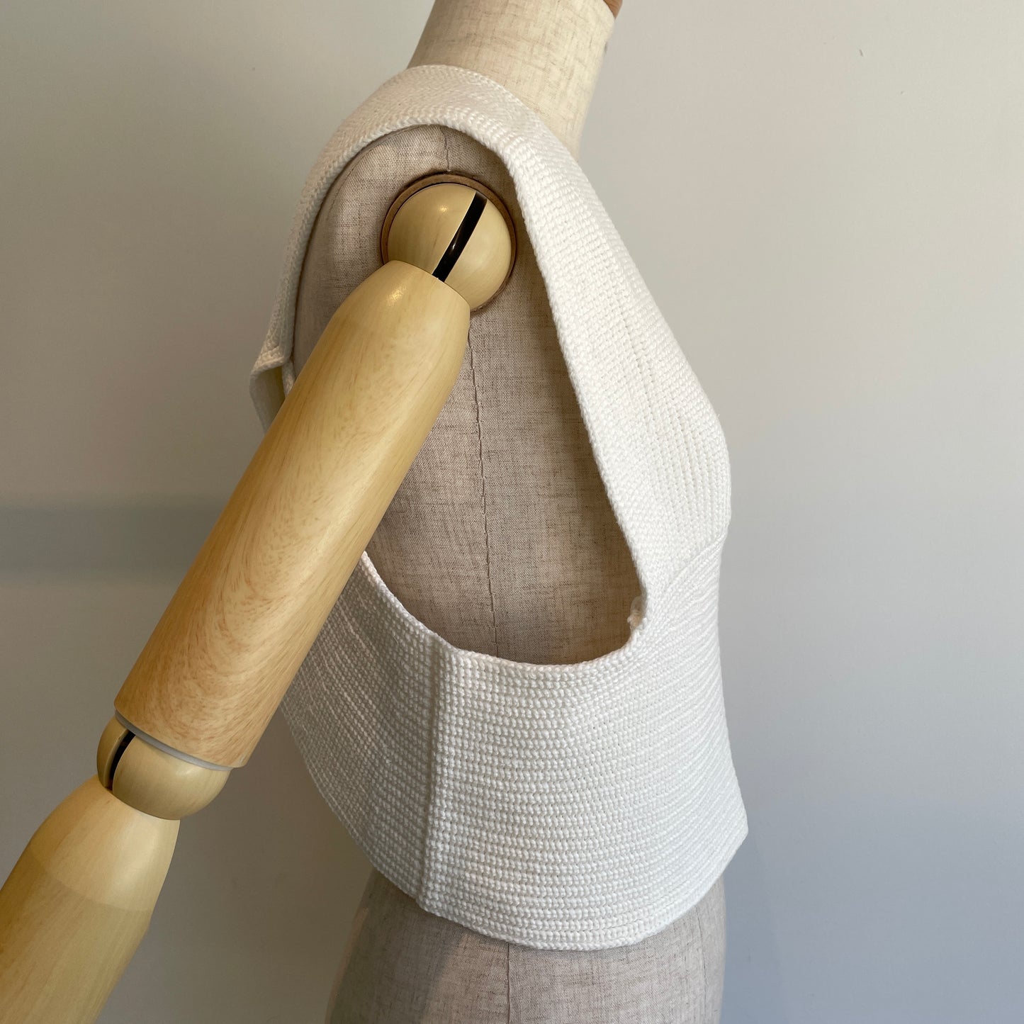 yuni//Cotton back cross ニットベスト　1701KN010262