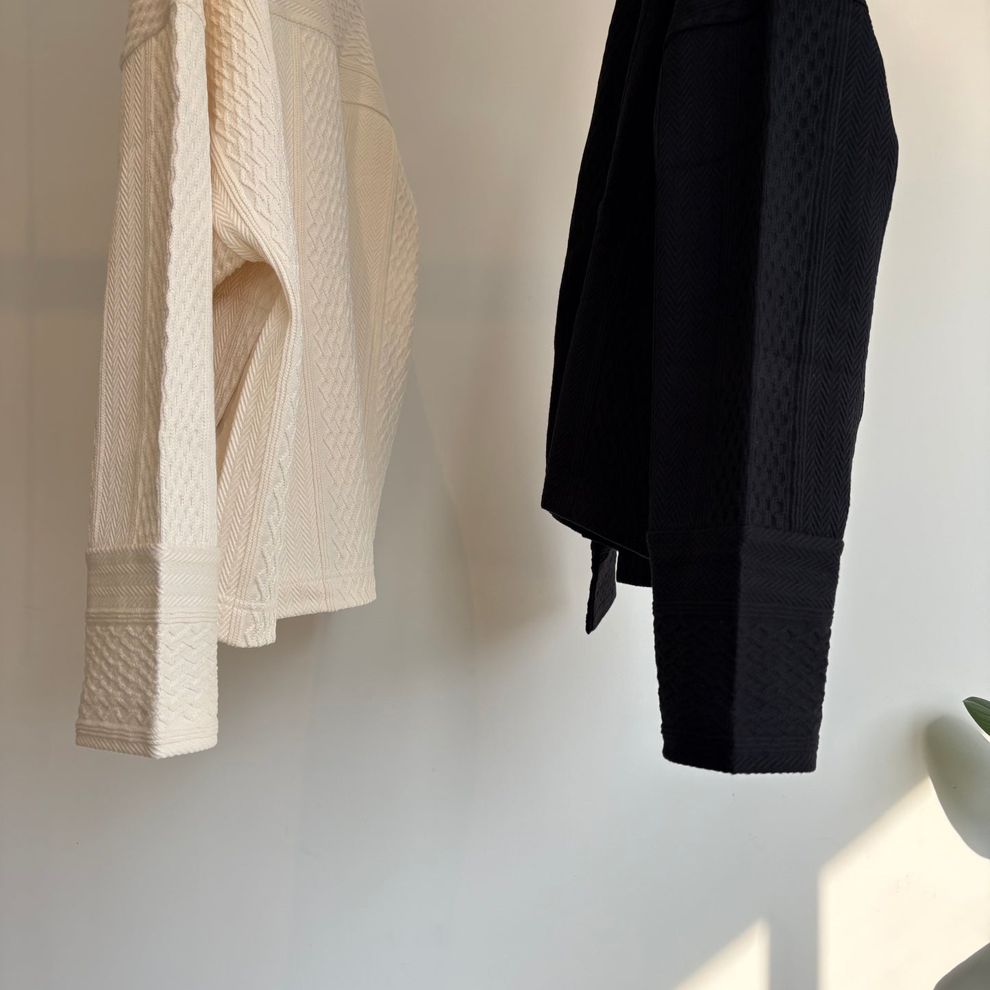 porter des boutons//マルチジャガードカーディガン　P-25068