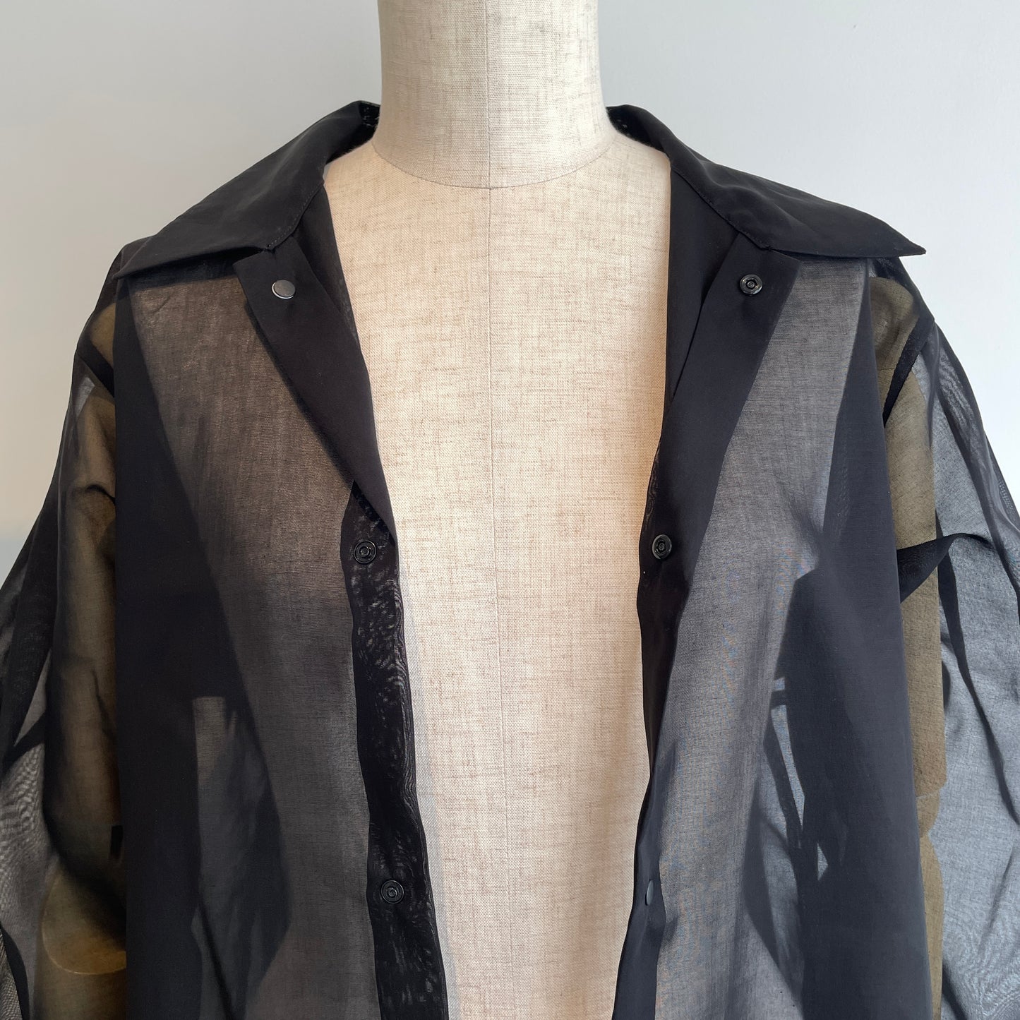 itochi //100/2 cotton organdy simple shirt