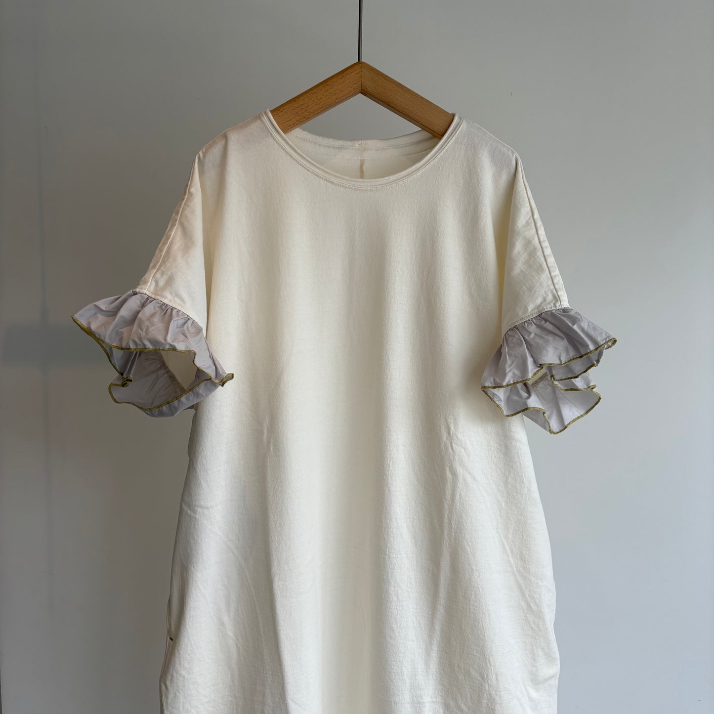 qiri//タイプライター frill one-piece