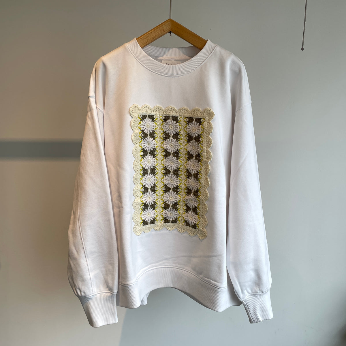 yuni//Cotton裏毛 color lace プルオーバー　1701CT001262