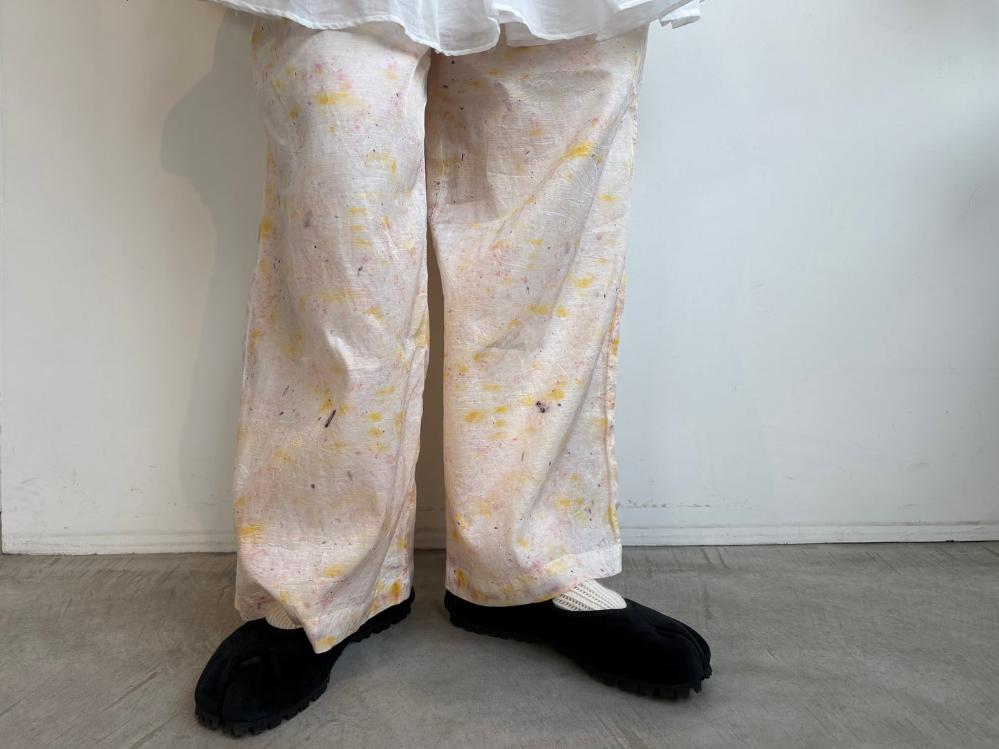 Oo//bundle dyeワイドイージーパンツ