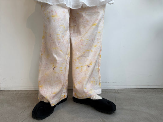 Oo//bundle dyeワイドイージーパンツ