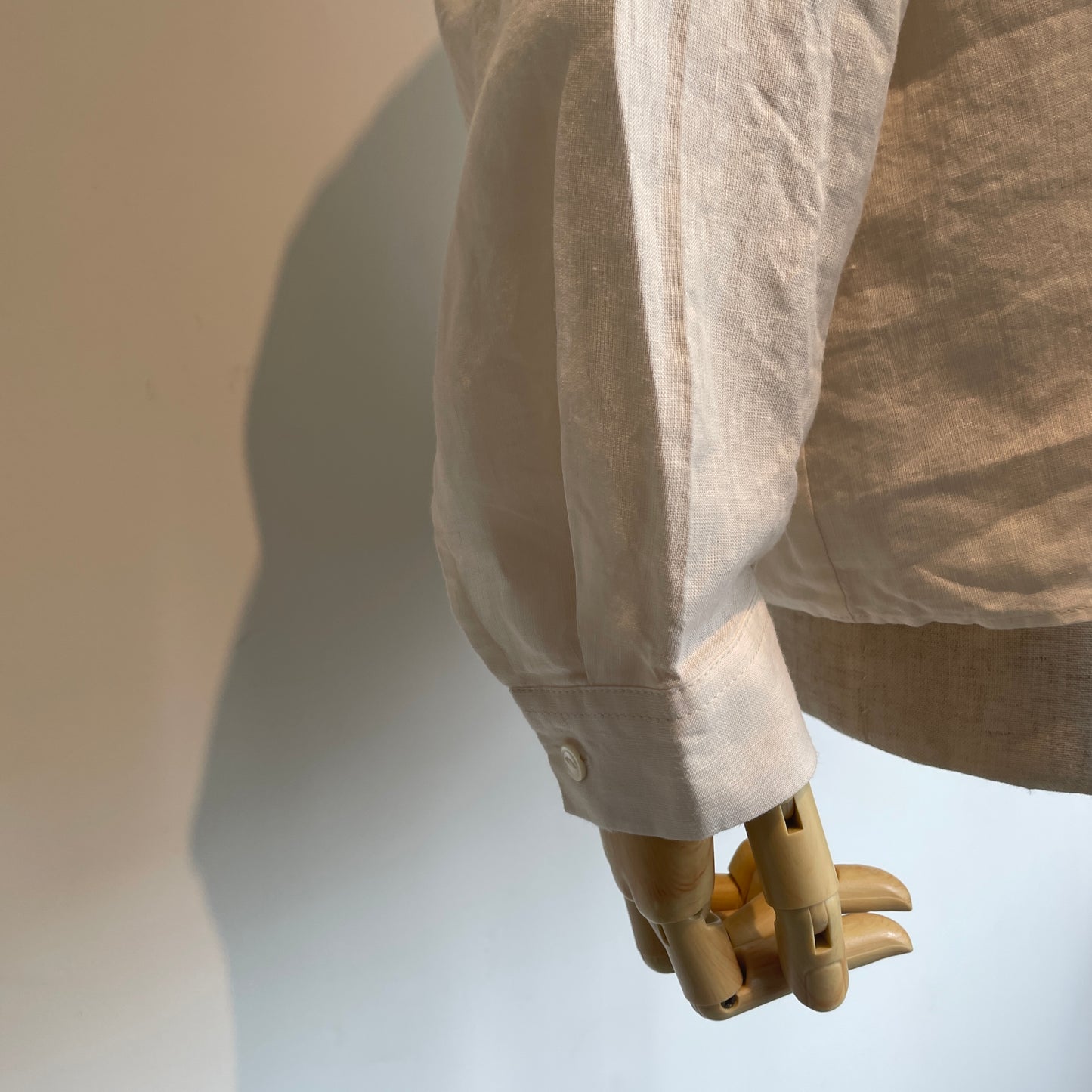 handsofcreation//Linen/Ra/chambrayプチスタンドタックフリルBL 01610612