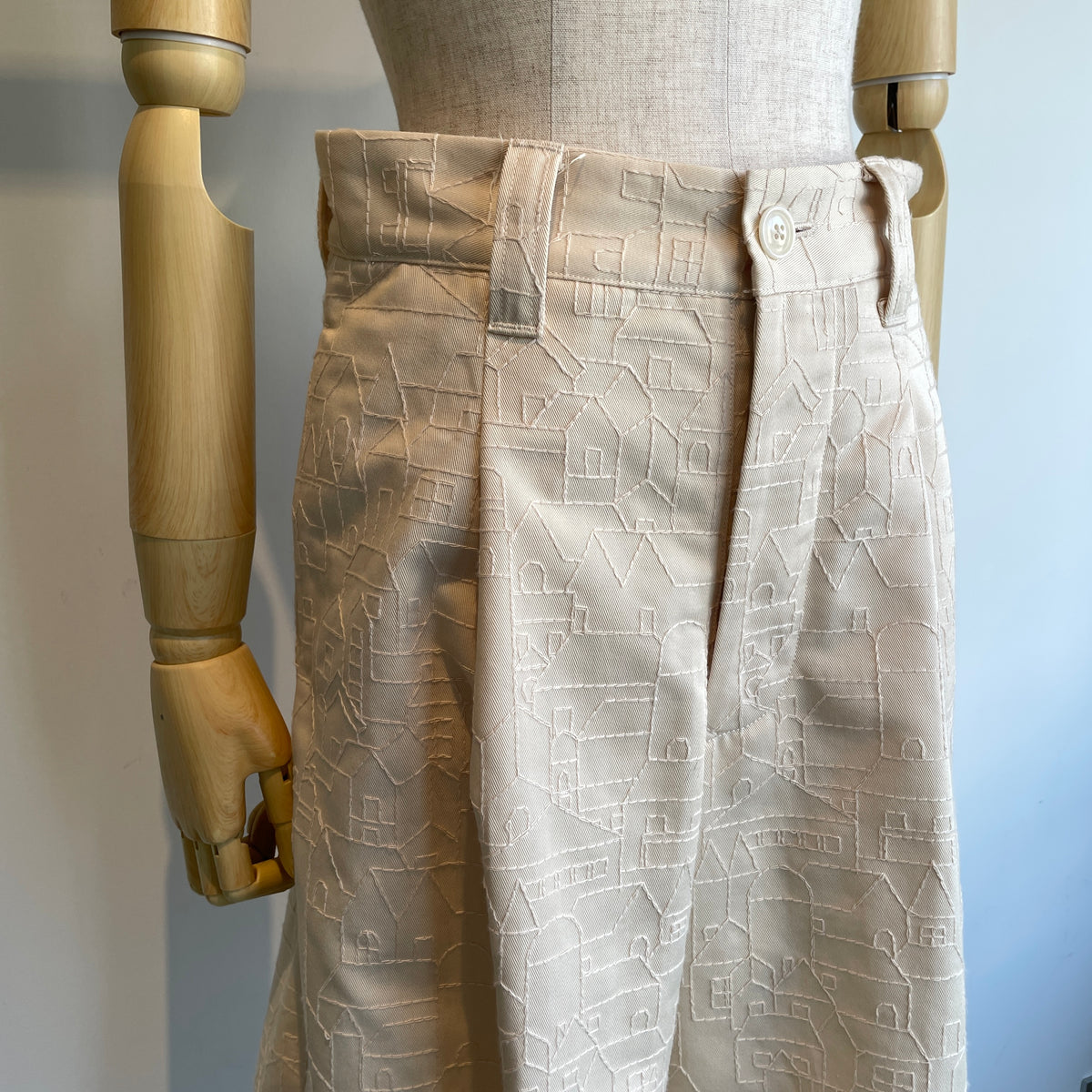ASEEDONCLOUD【受注商品】//Townscape embroidery Robber trousers 271504