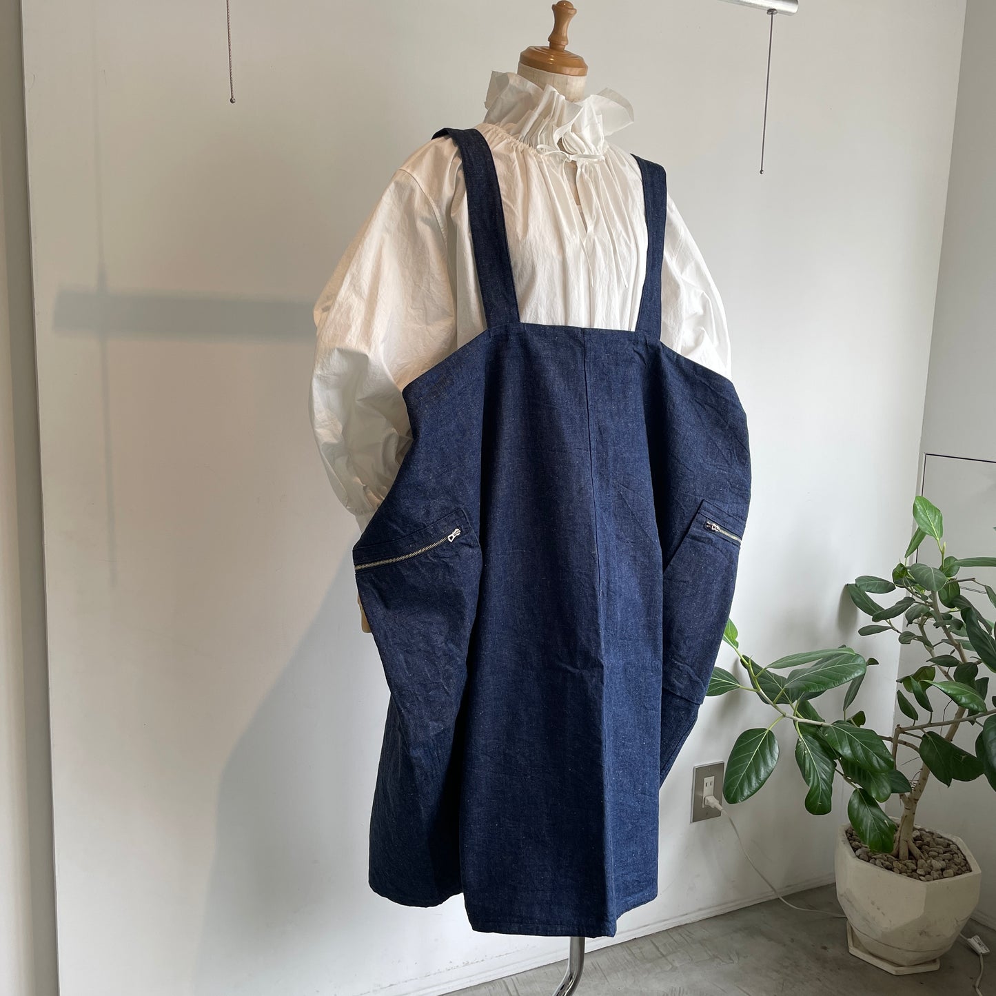 HAVERSACK//90zネップデニムサロペットスカート　362624