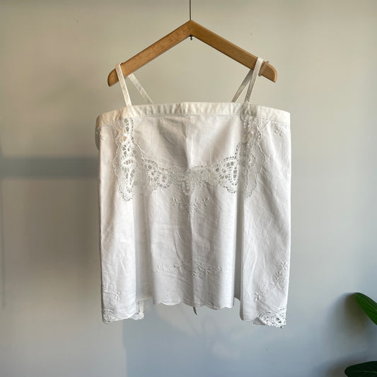 Heriter //bobbin lace tablecloth camisole  H0-00-3061