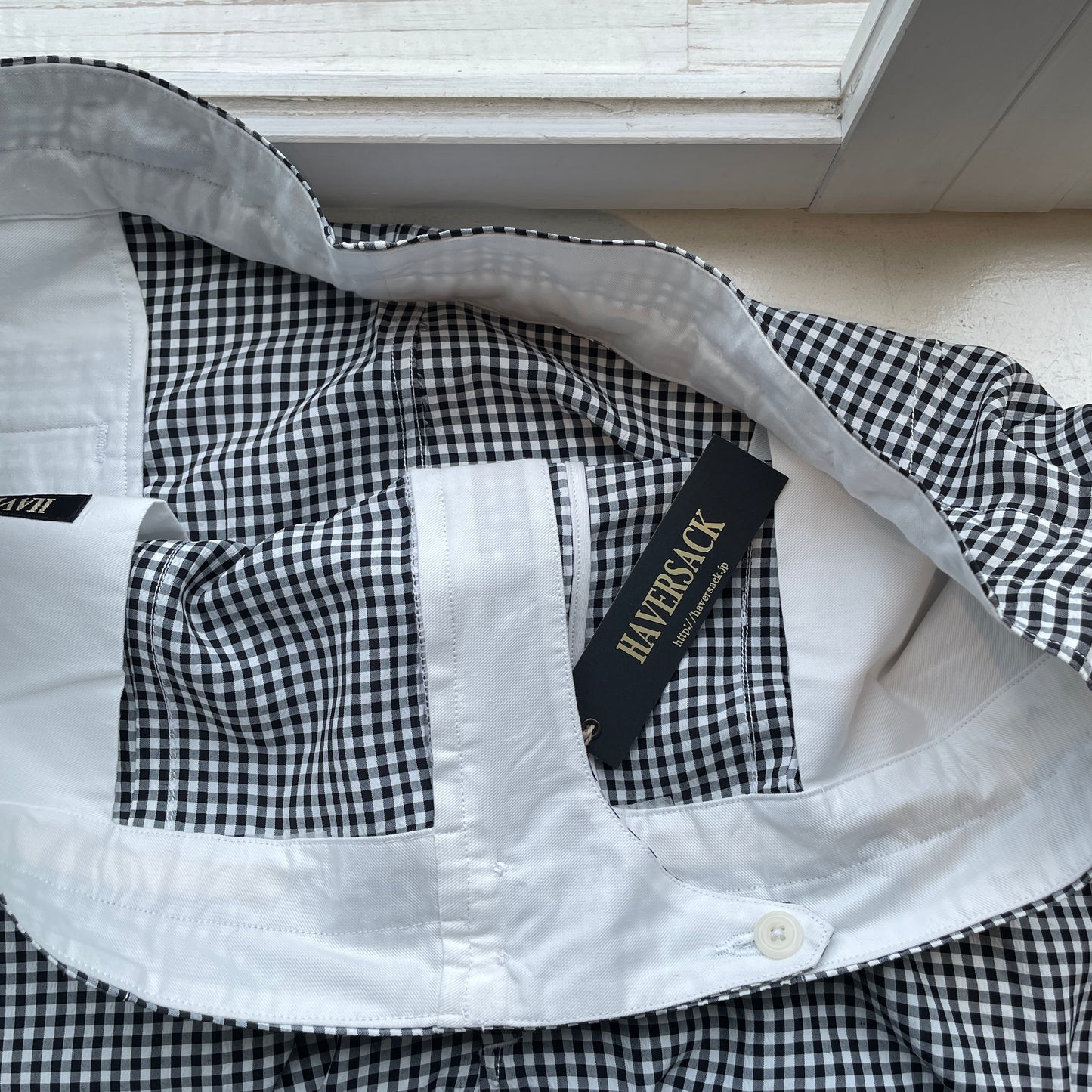 HAVERSACK//ギンガムチェッククロップドワイドパンツ  862639