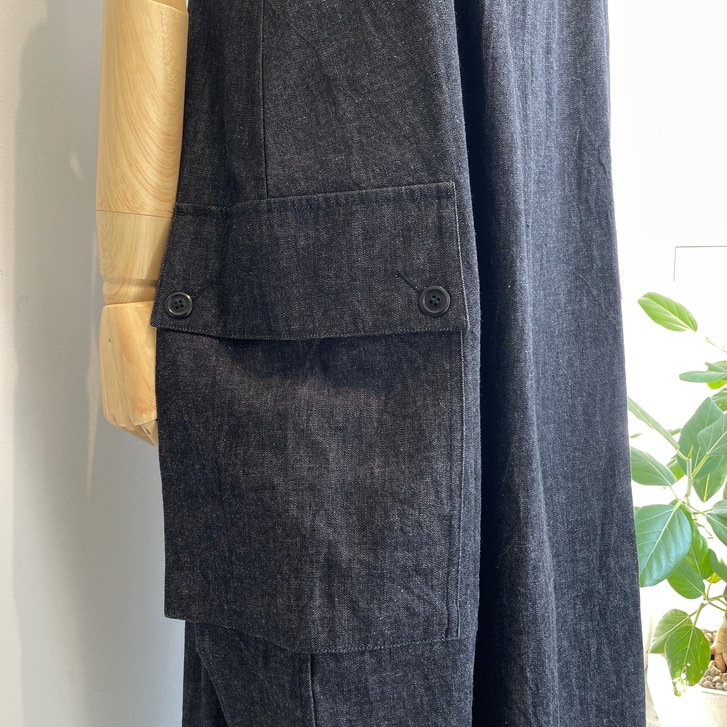 HAVERSACK // 8.5 0Zライトデニム ロングサロペットスカート　662621