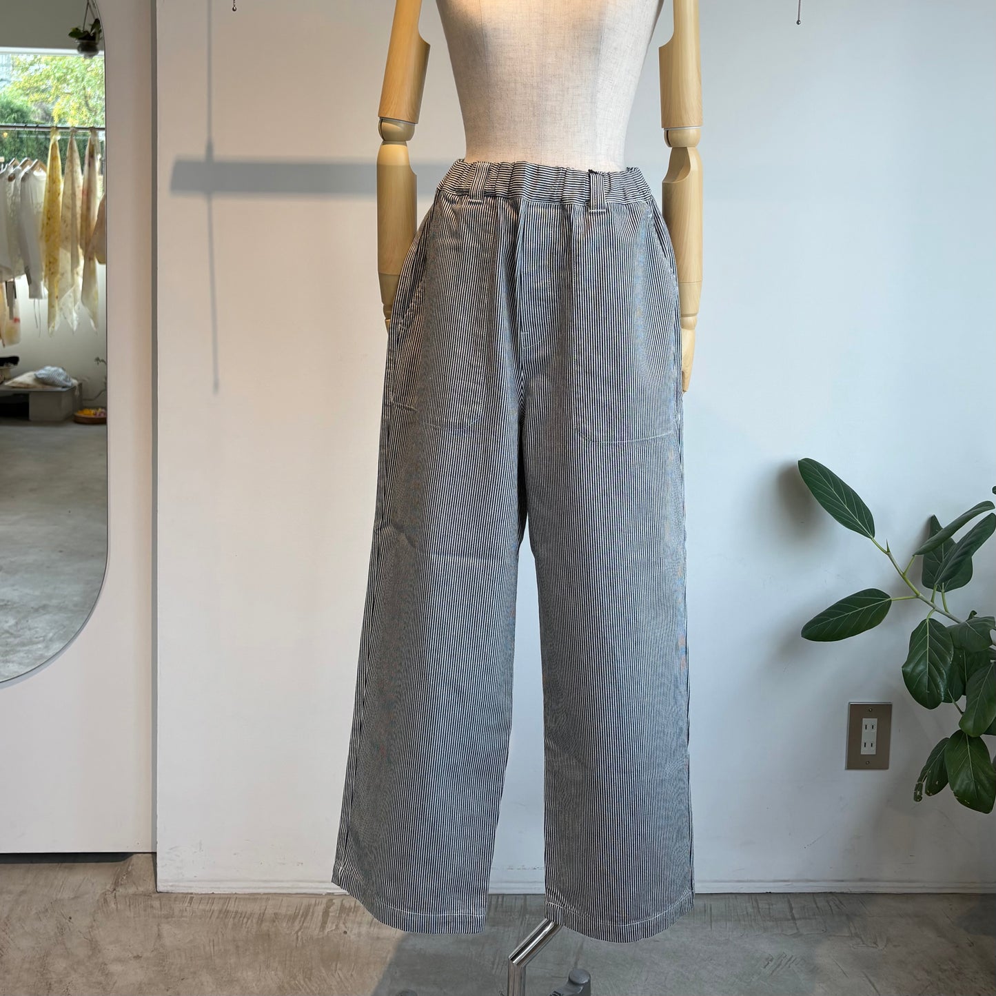 handsofcreation//CLASSICヒッコリーデニム／100zヒッコリーデニムパンツ　01620321