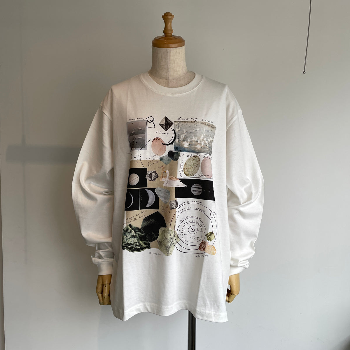 sweetlittlenothing//月と鉱石　ロングスリーブTシャツ
