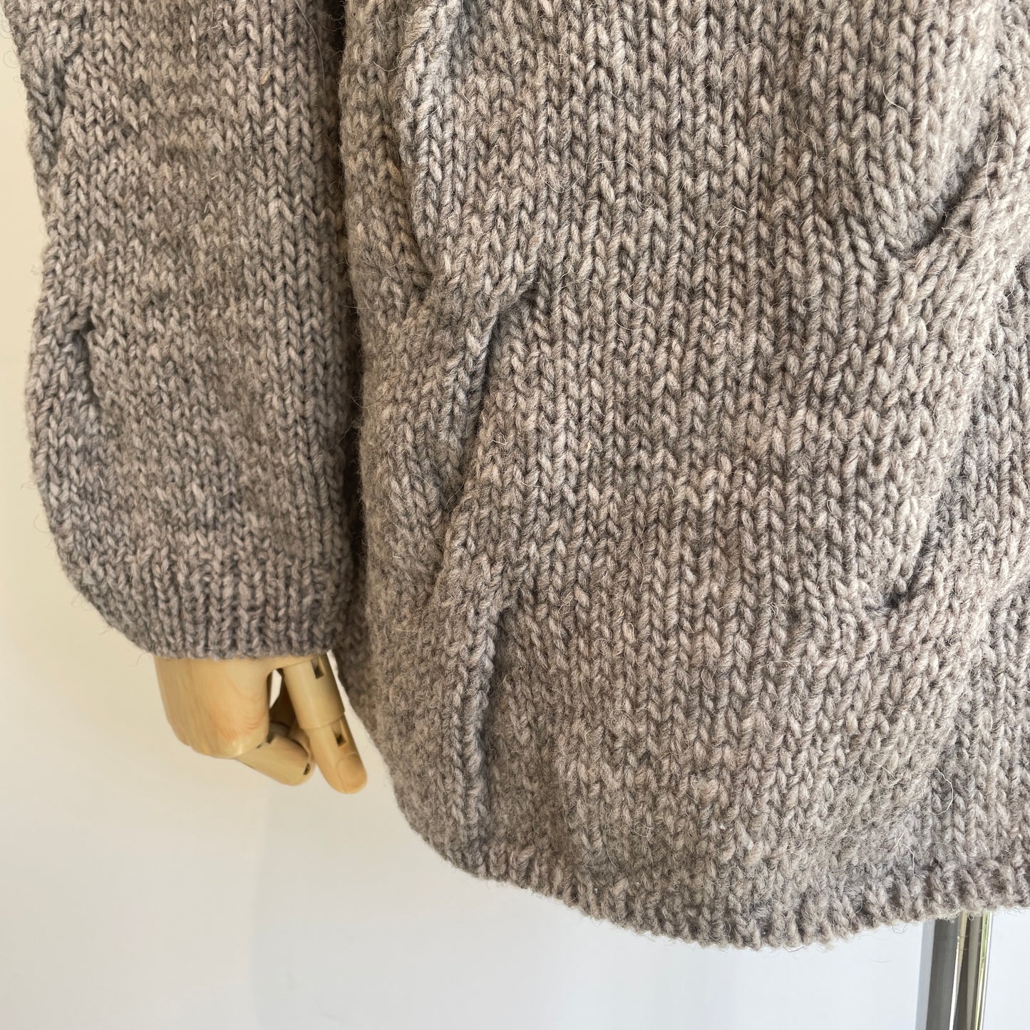 handsofcreation//ローゲージニット手編みBigケーブルP/O 01540724