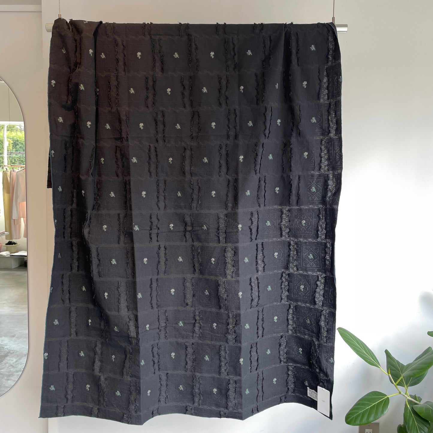 qiri //fleurs' lace jacquard stole 6301CU002261