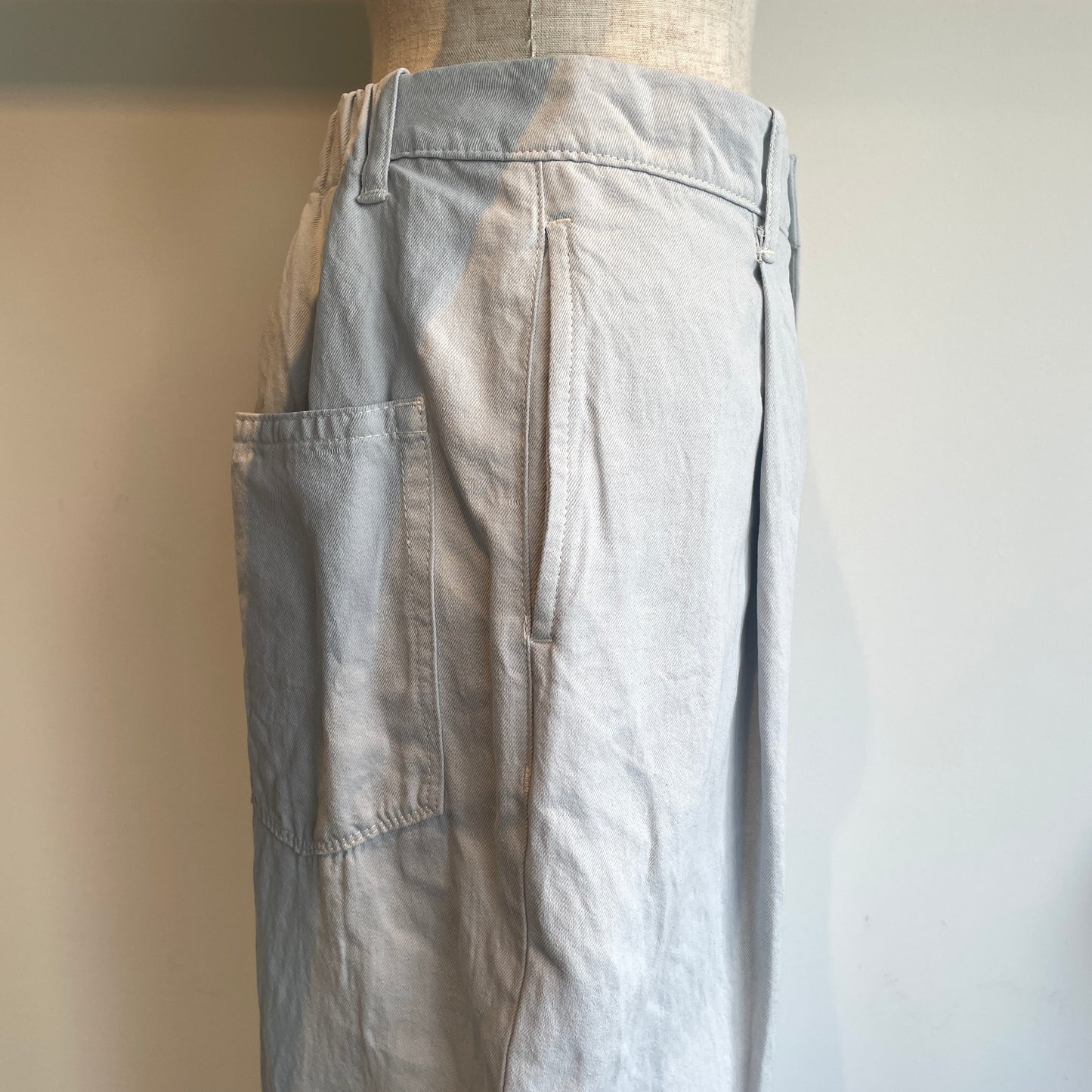 yuni //Cotton/Linen denim back gum パンツ　1701PT017261