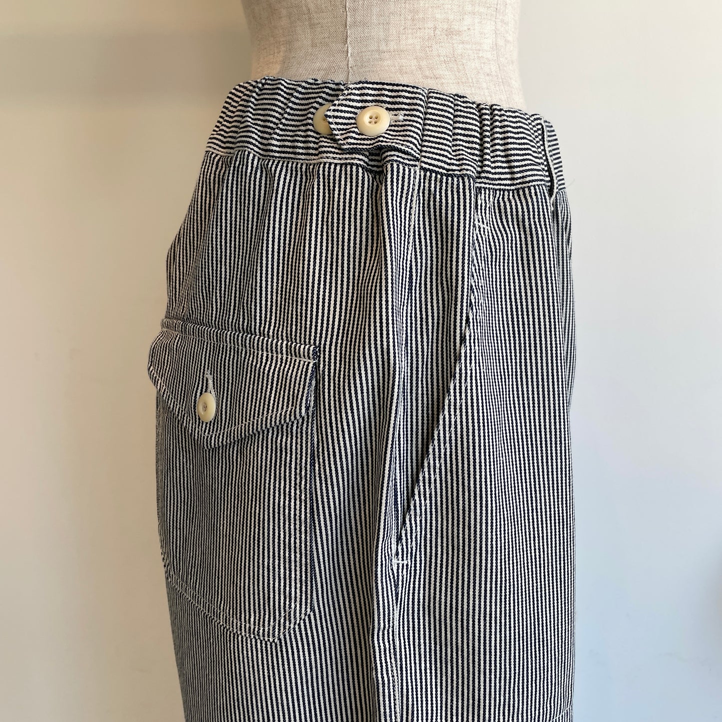 handsofcreation//CLASSICヒッコリーデニム／100zヒッコリーデニムパンツ　01620321