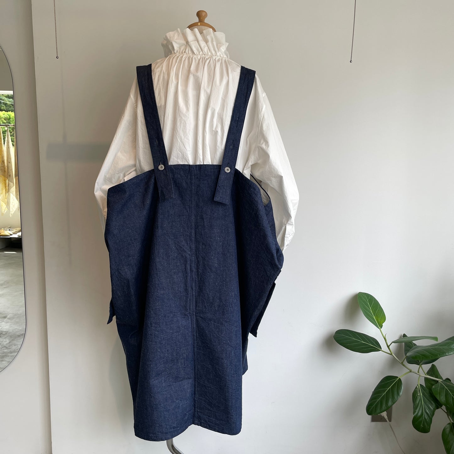 HAVERSACK//90zネップデニムサロペットスカート　362624