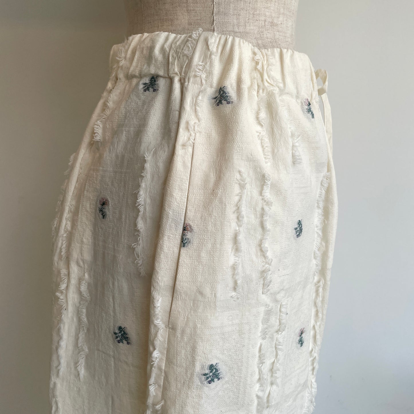 qiri //fleurs' lace jacquard gather PT 6301PT005261