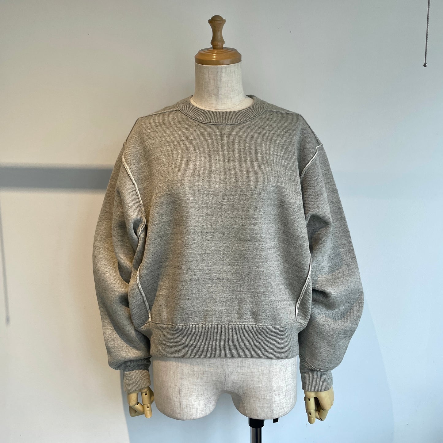 UNDYED //KNIT W FACE TRIM CREW PO USN24SKC060